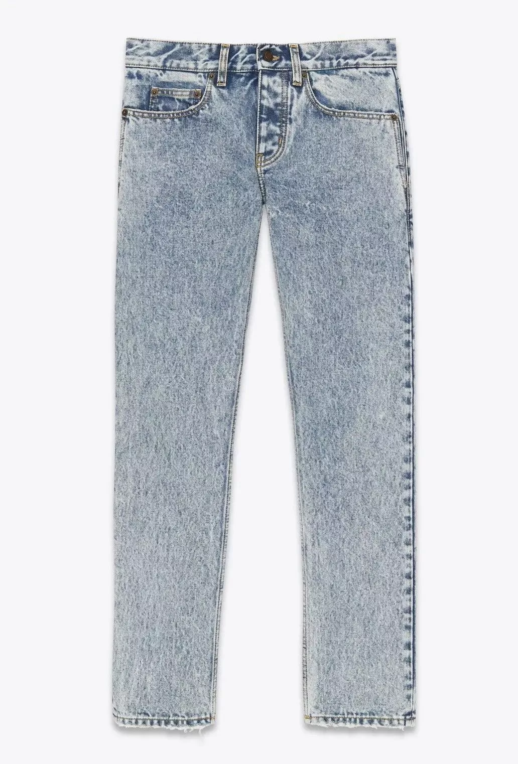 Saint Laurent Paris Denim Saint Laurent Paris o1s1wg110624 Etienne Pants In Heavy in Blue