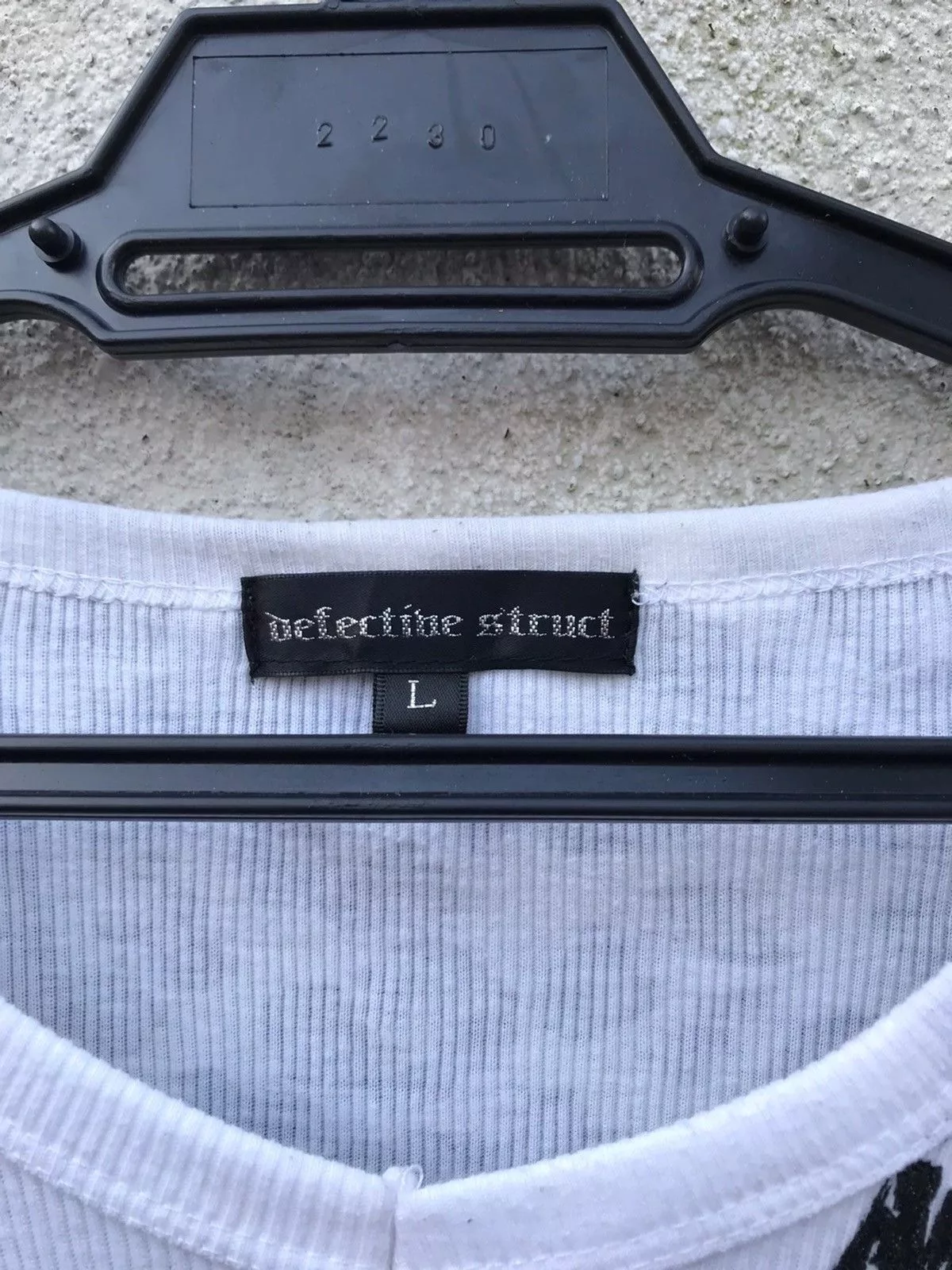 Seditionaries Long Sleeve T Shirts Seditionaries × Vintage 💀Defective Struct Skull Full Print Pleated Long Sleeve White