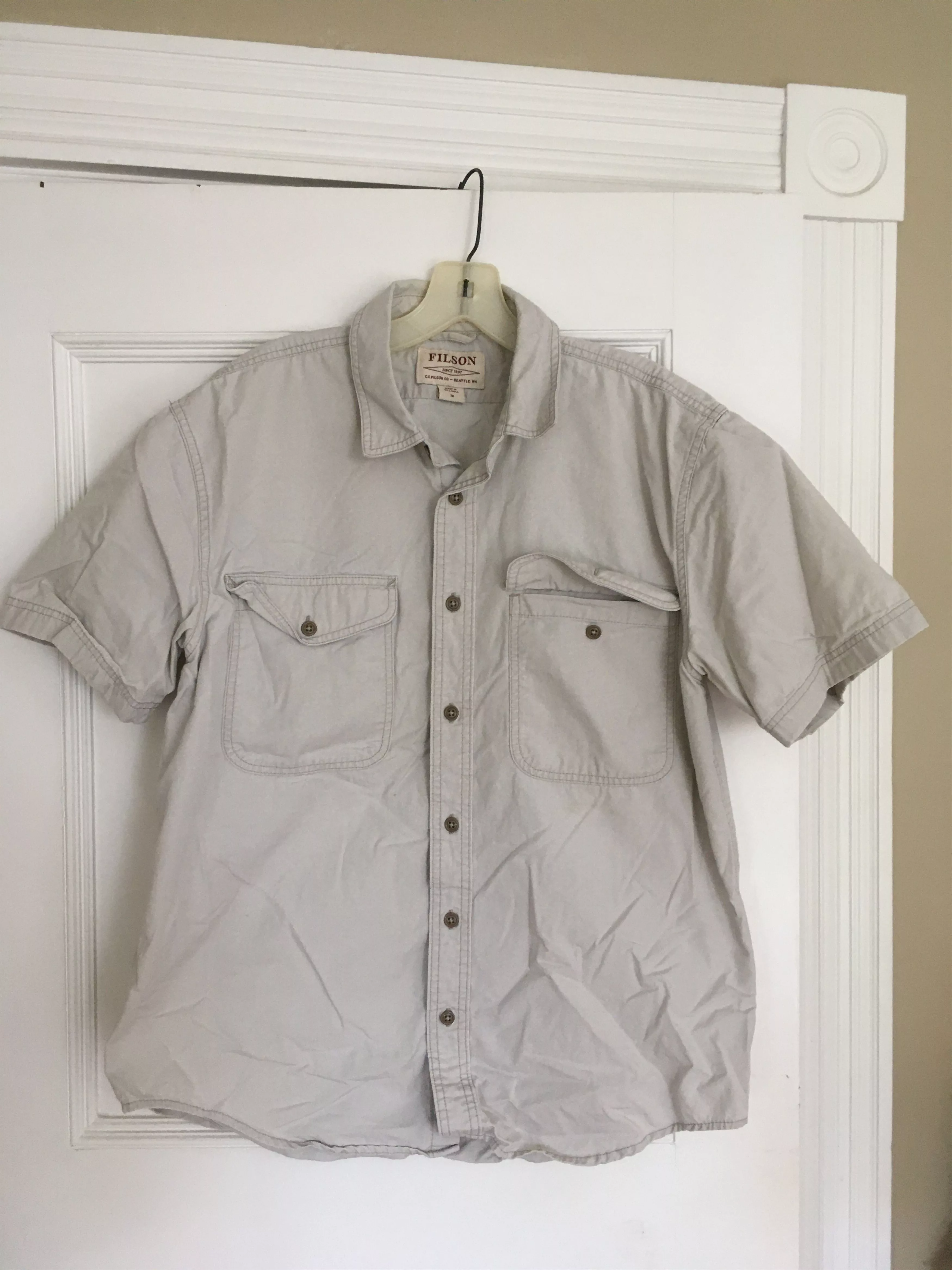 Filson Shirts Button Ups Filson Short Sleeve Shirt Beige