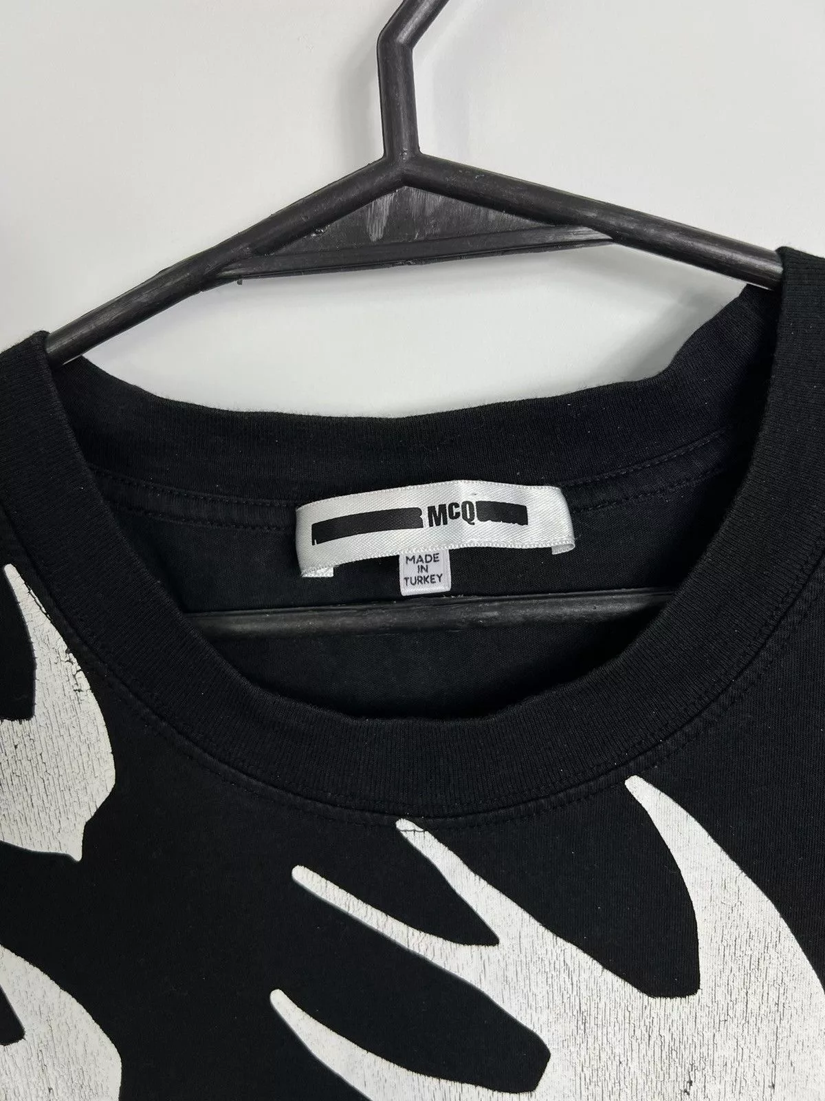 Alexander McQueen Short Sleeve T Shirts Tshirt Alexander McQueen multi logo white black