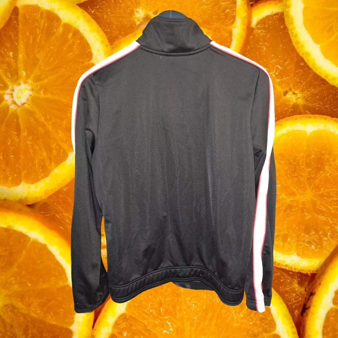 Puma Jackets Puma Black with White Stripe Track Jacket Size Large