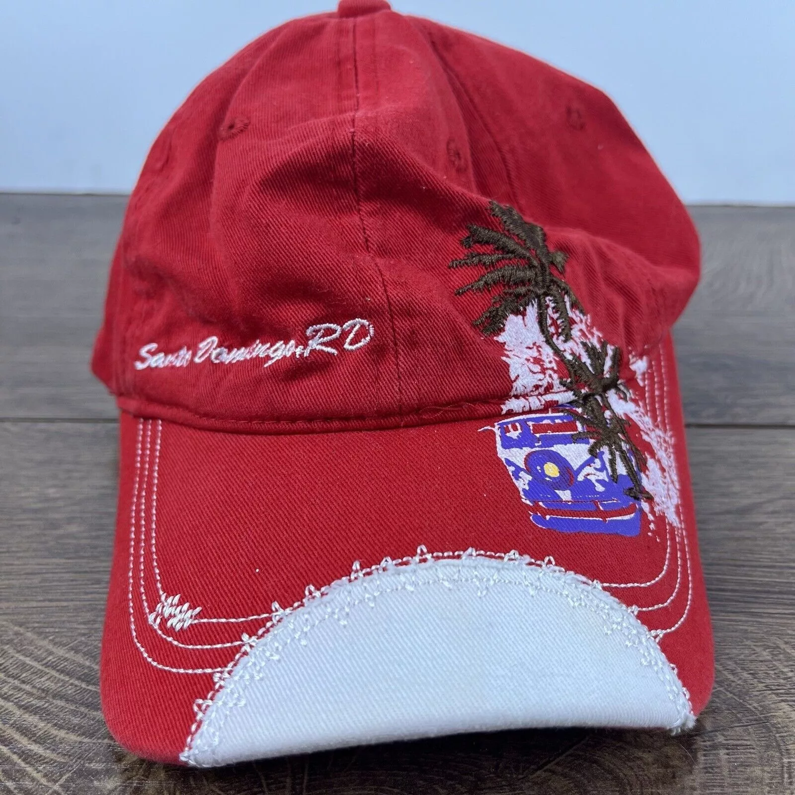 Other Hats Other Santo Domingo RD Hat Red Adjustable Hat Red Adult Size Hat