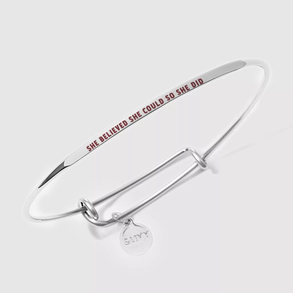 She Believed She Could So She Did Bangle