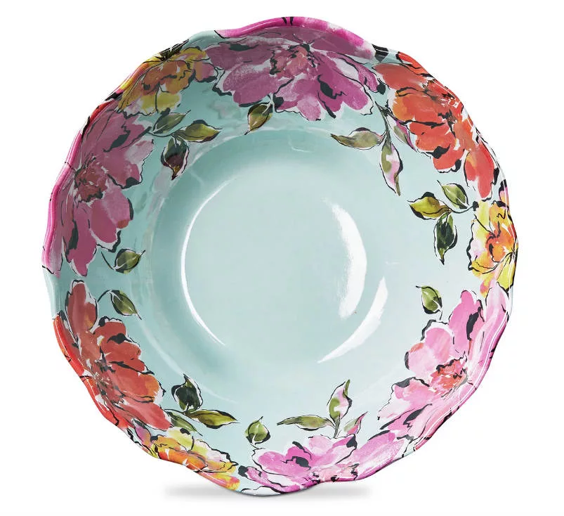 In Bloom Melamine Serving Bowl