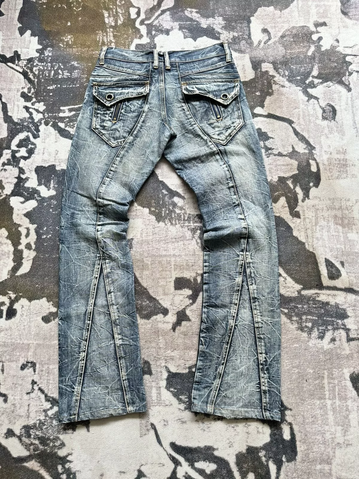 semanticdesign Denim Early 00’s Semanticdesign mudmax paneled jeans Multi Avant-Garde