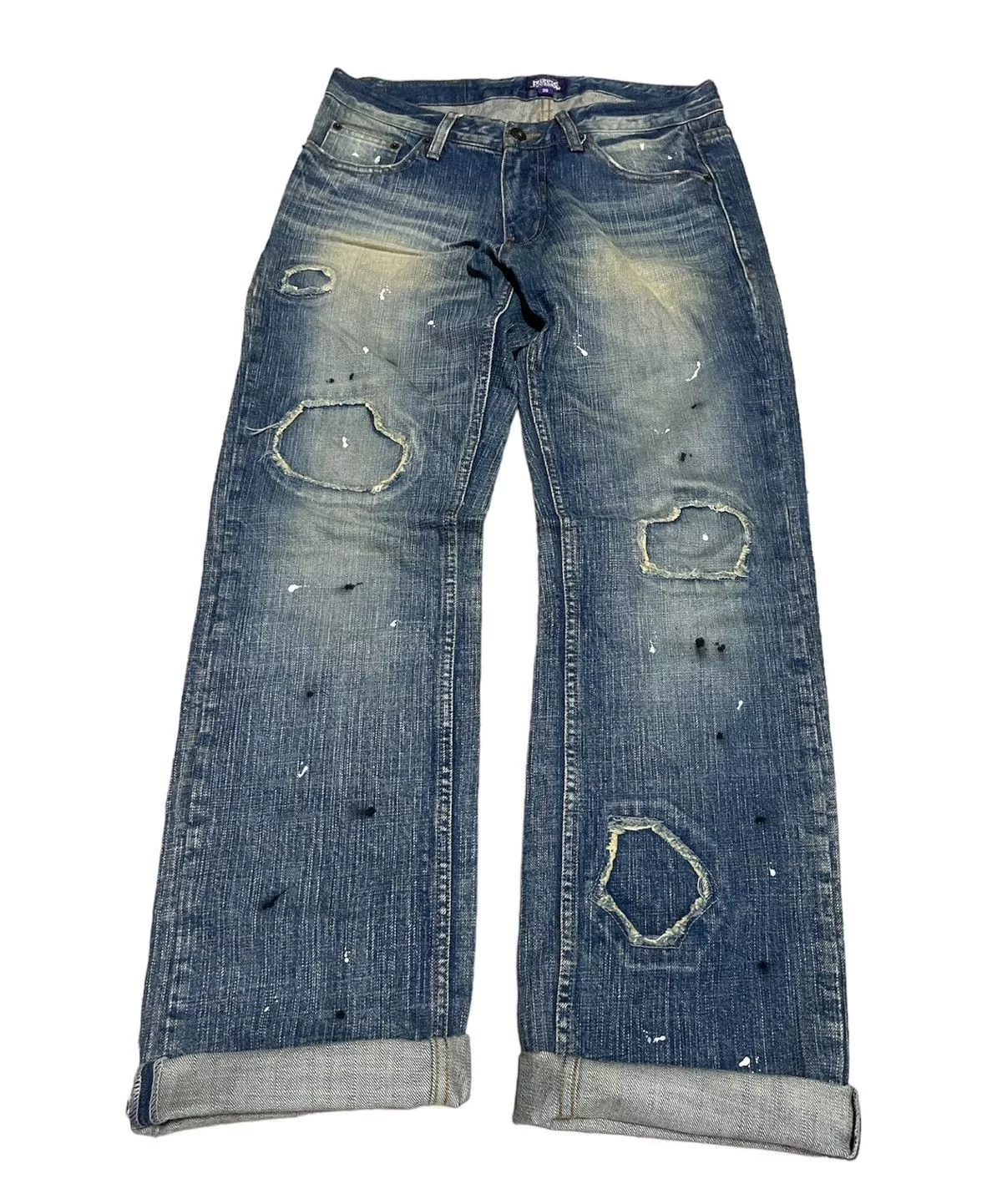 Designer Denim Designer × If Six Was Nine × Japanese Brand Patchwork x Painter x Denim Blue