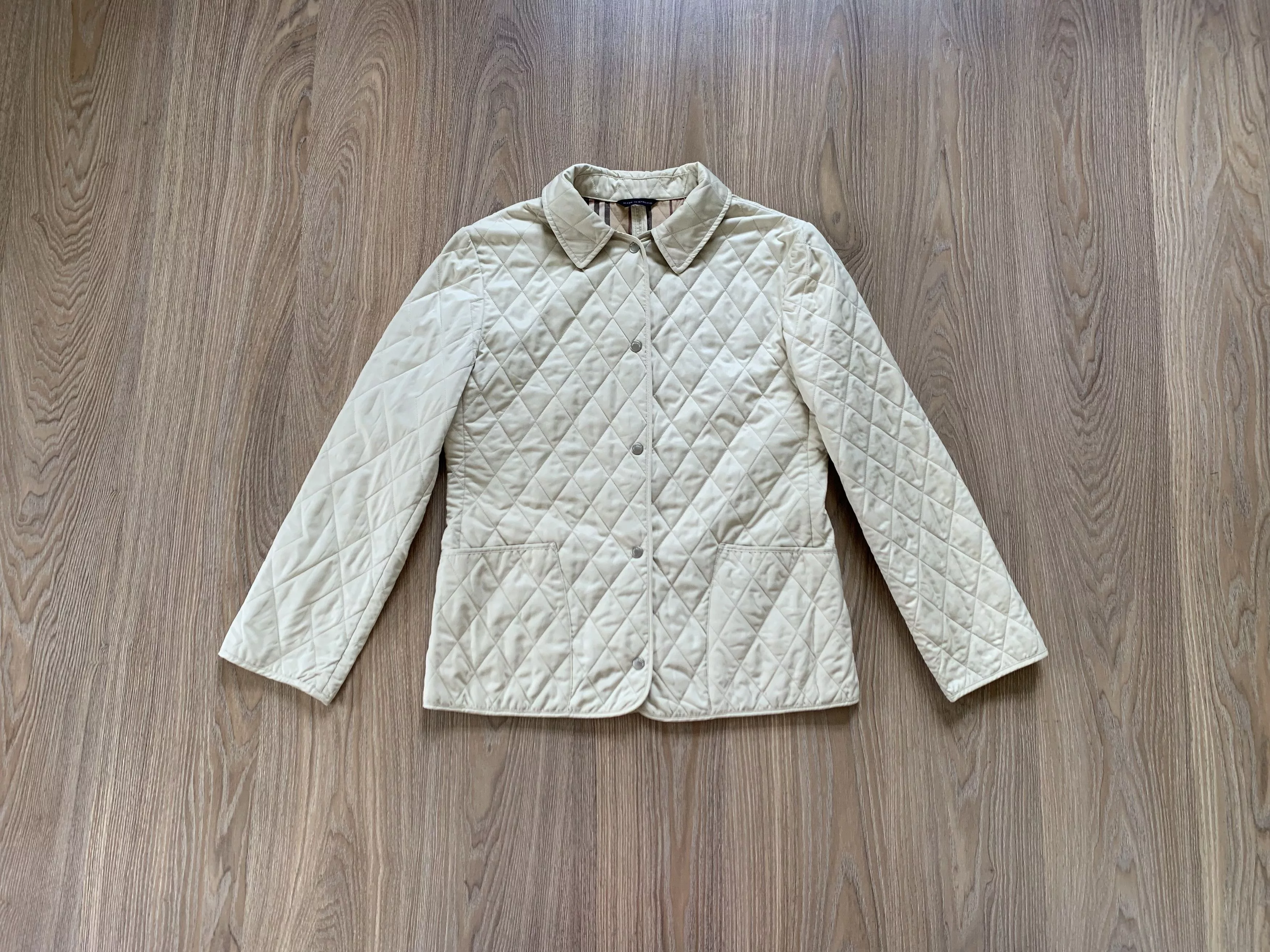 Burberry Jackets Burberry × Vintage Women's Burberry London Quilted Vintage Jacket Beige Luxury