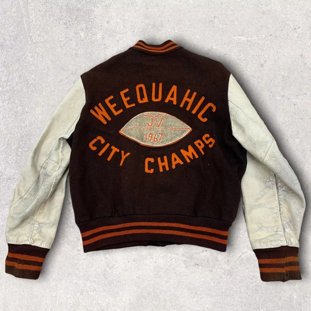 Vintage Leather Jackets Vintage varsity jacket Brown