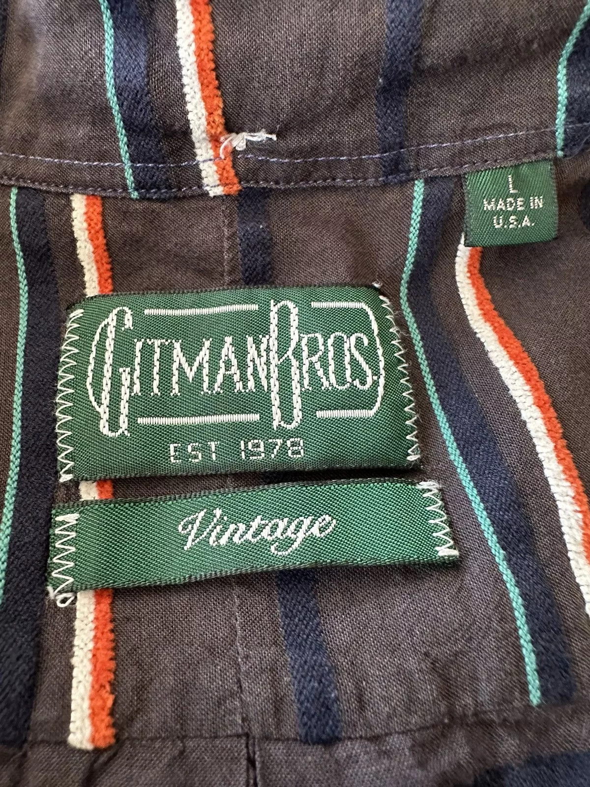 Gitman Bros. Vintage Shirts Button Ups Gitman Bros. Vintage Short Sleeve Button Down Brown