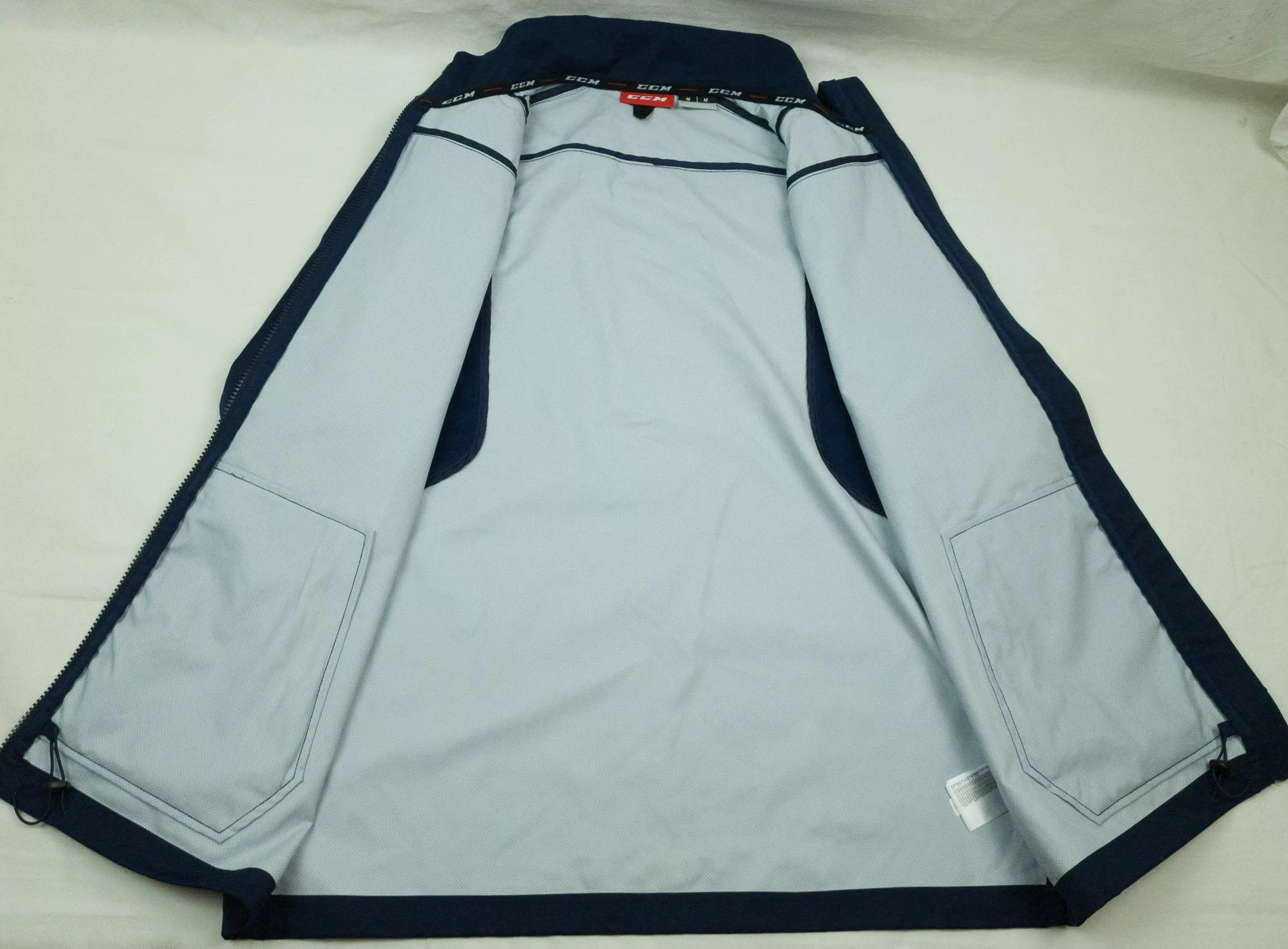 Ccm Light Jackets CCM TRAINING ZIP TRACK JACKET ICE HOCKEY VANTAR SIZE M Blue