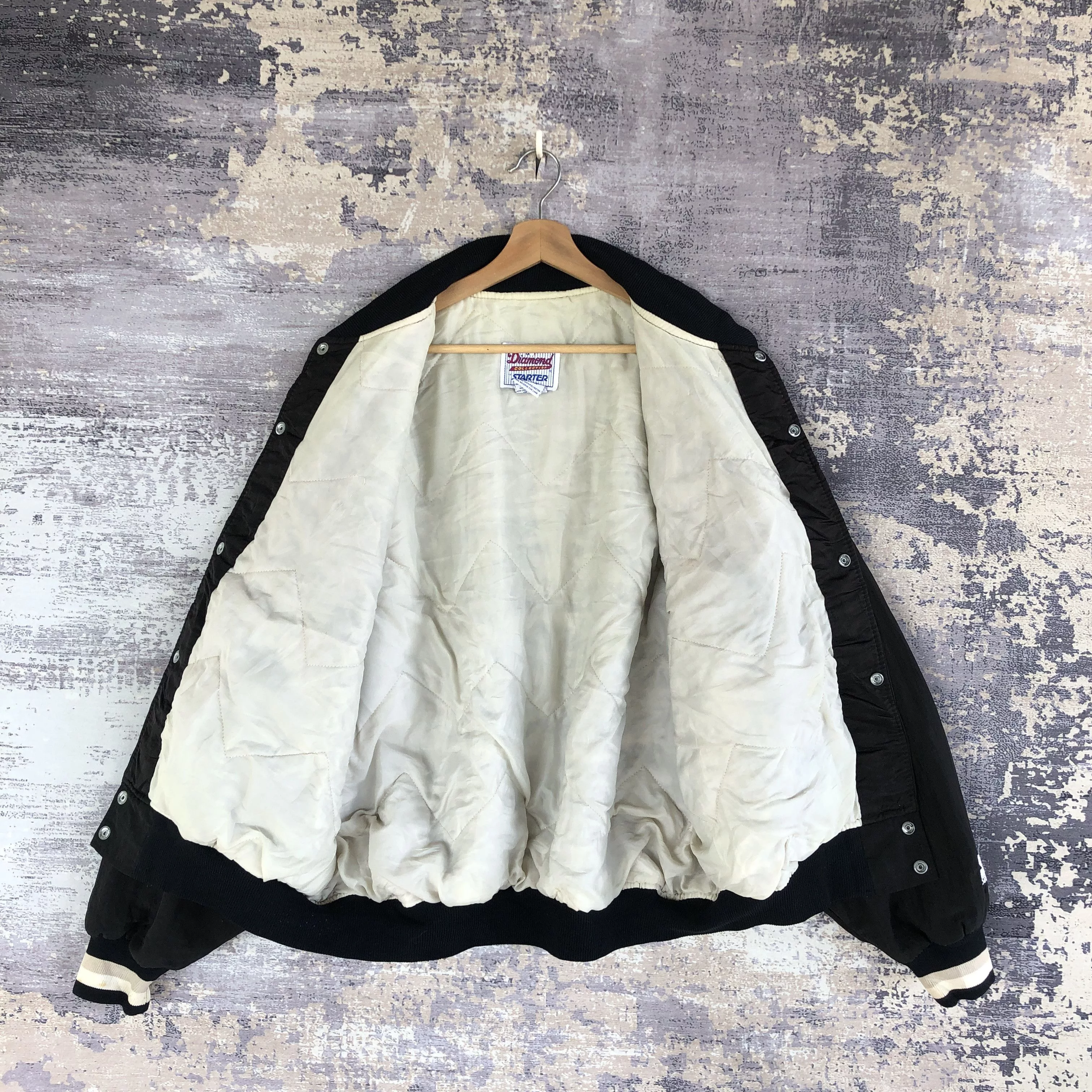 MLB Light Jackets MLB × Vintage Chicago White Sox Baseball Jacket MLB Varsity Jacket Multi