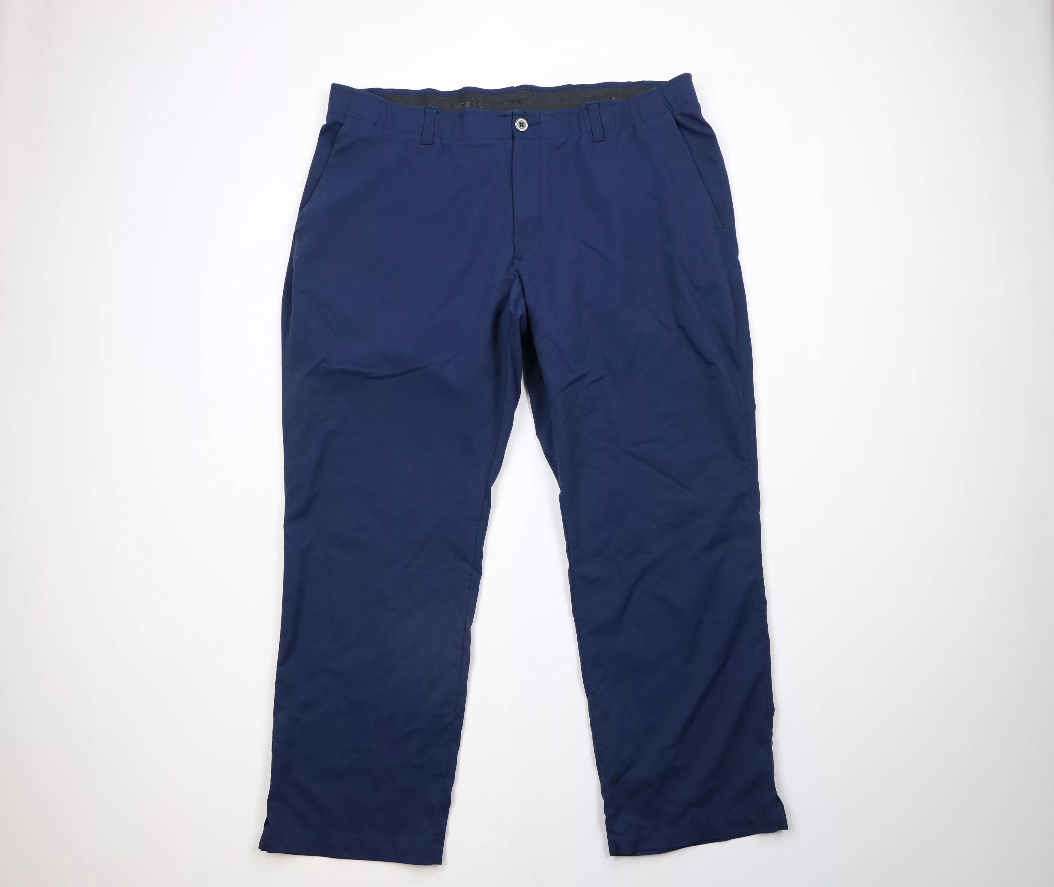 Under Armour Casual Pants Under Armour × Vintage Under Armour Striped Knit The Showdown Chino Golf Pants Blue
