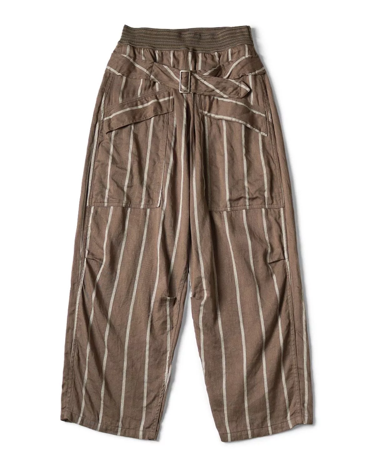 Kapital Casual Pants Kapital Linen Phillies Stripe Aviator Suit Cut Pants size 4 Brown