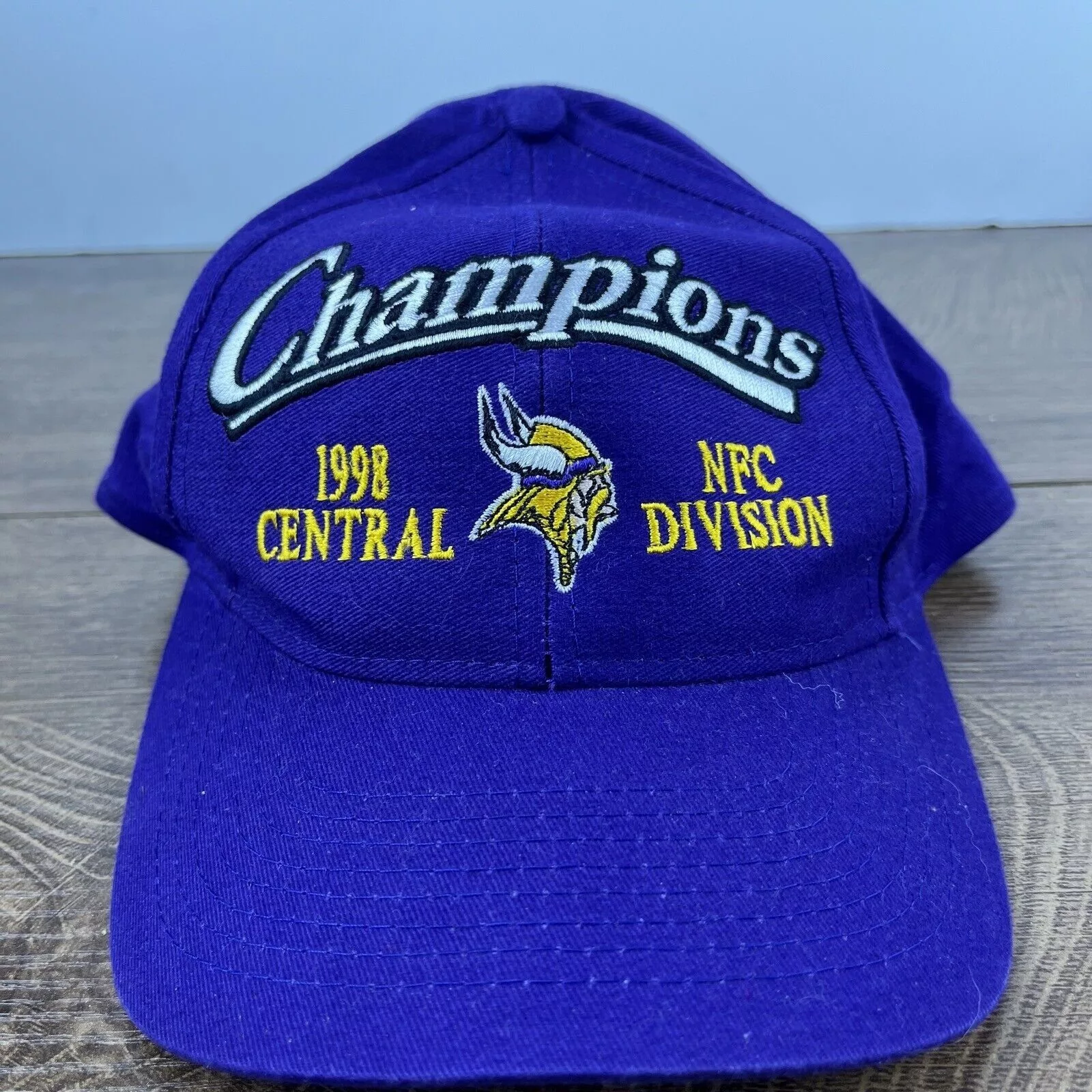 Other Hats Other Minnesota Vikings Hat 1998 Division Champions Hat Adjustable Purple
