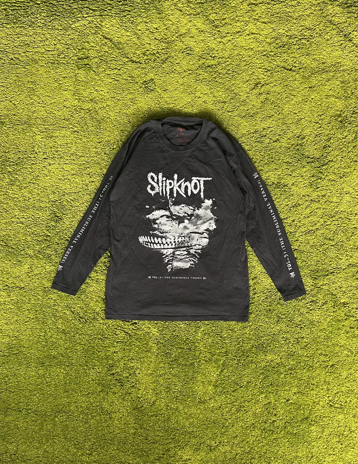Band Tees Long Sleeve T Shirts Band Tees × Slipknot Slipknot band official longsleeve t-shirt Black Streetwear