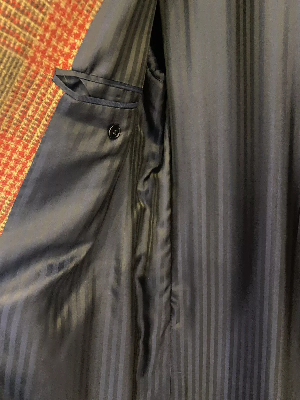 MP Massimo Piombo Heavy Coats MP Massimo Piombo Checked Oversized Long Coat Italy Made Brown
