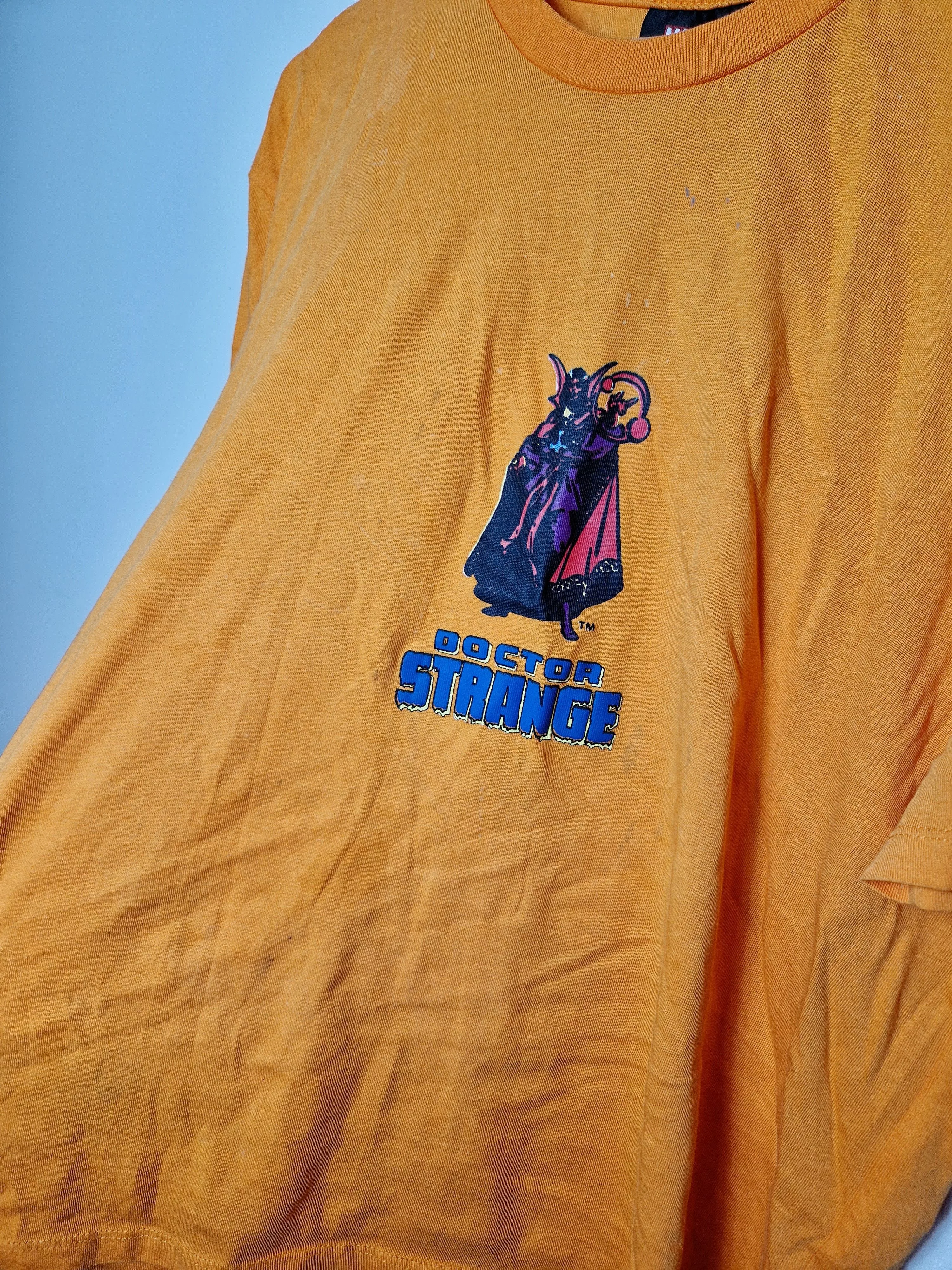 Marvel Comics Short Sleeve T Shirts Marvel Comics × Vintage Marvel Comics Doctor Strange tee Orange