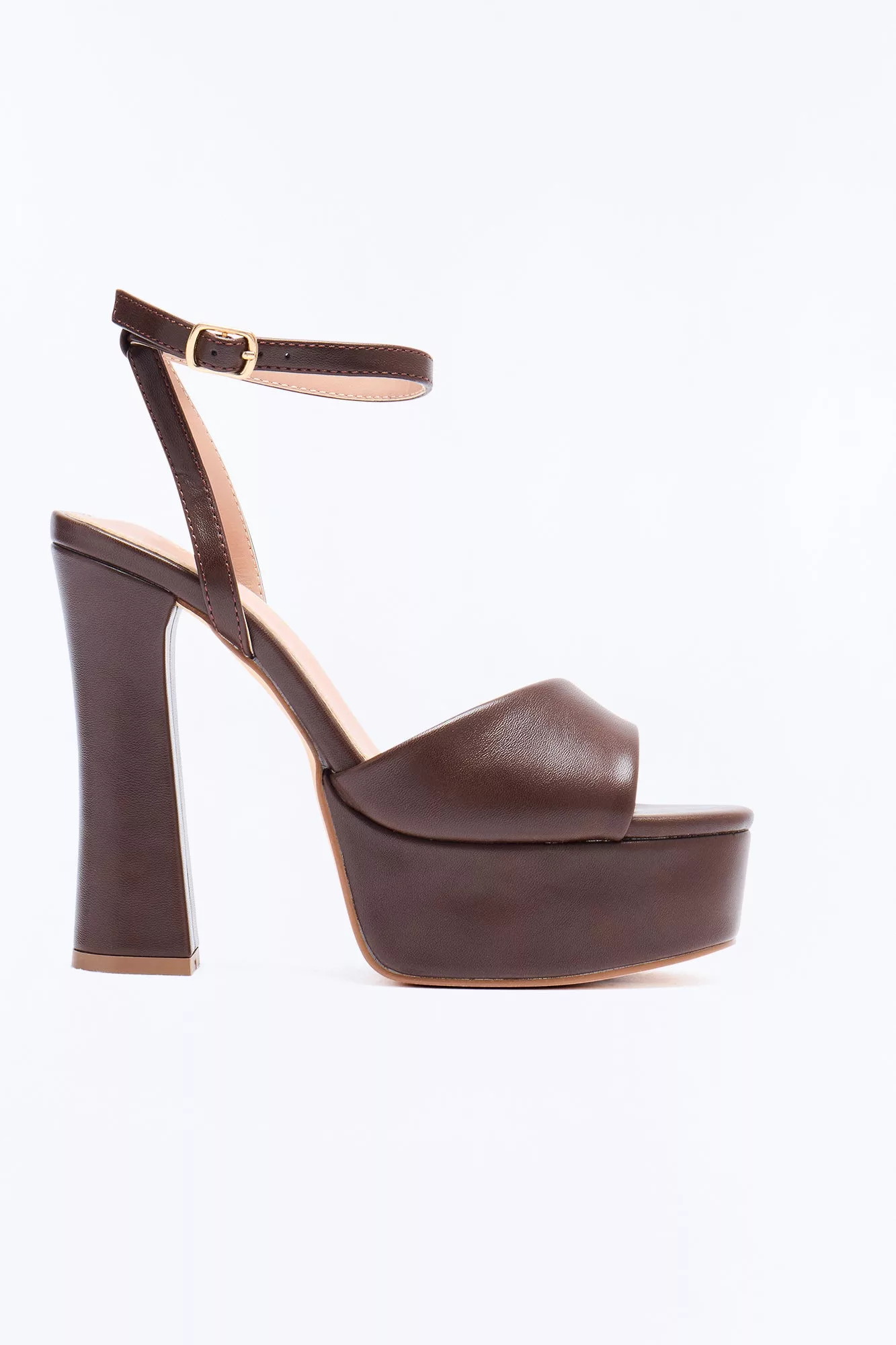 Eliza Platform Heels - Chocolate