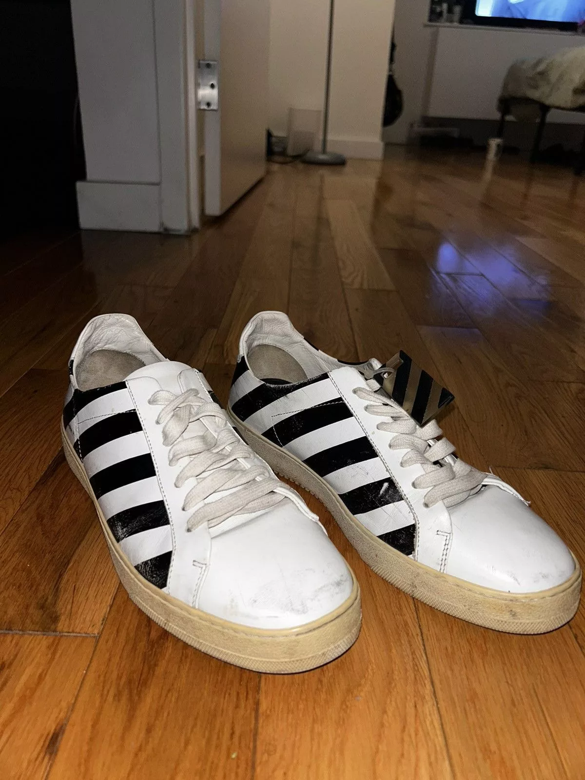 Off-White Low Top Sneakers Off-White × Virgil Abloh 2018 VIRGIL “ BLUE COLLAR “ Black