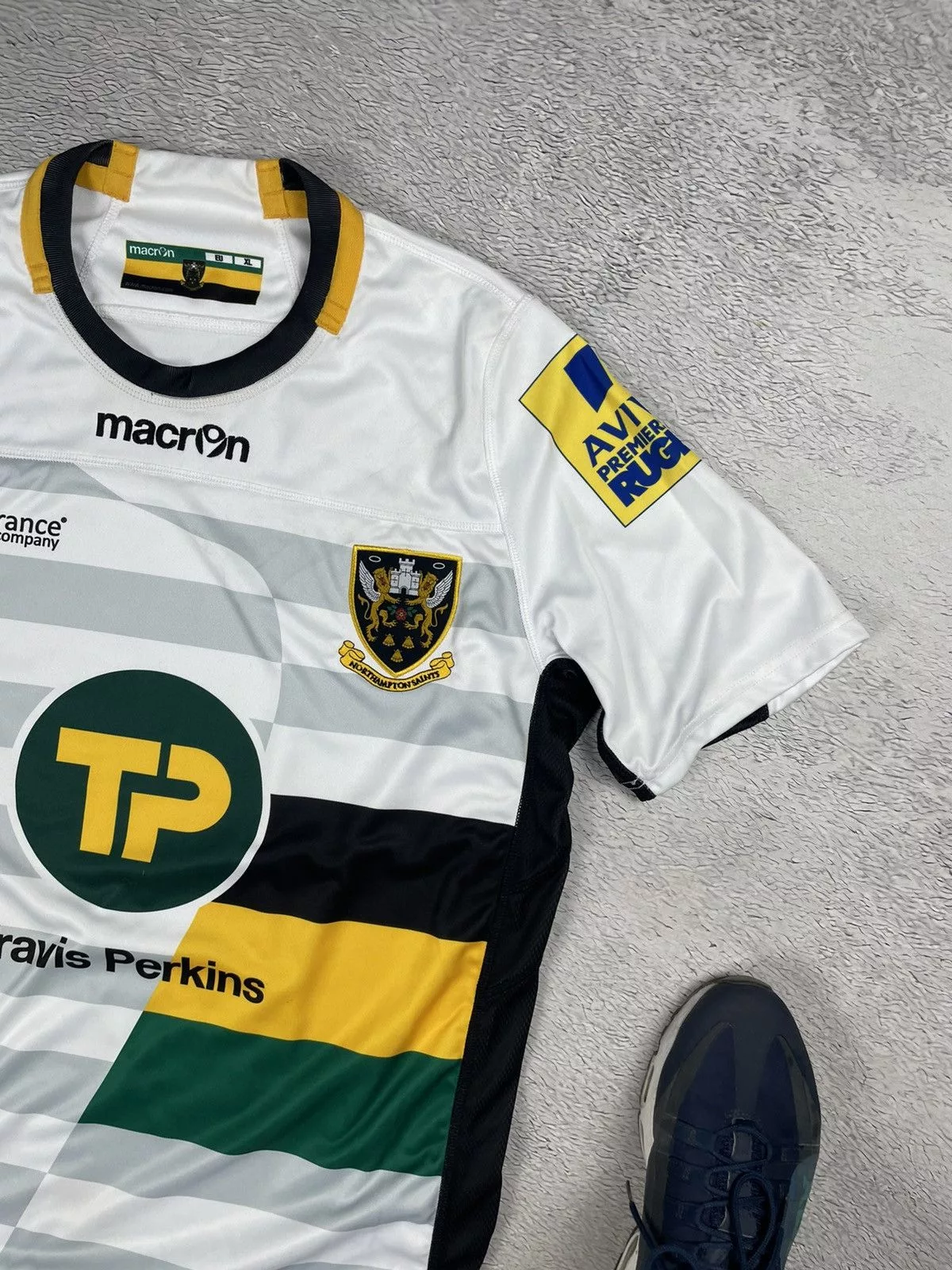 Macron Jerseys Macron × Vintage Vintage Northampton Saints Macron Rugby Team jersey blokcore White