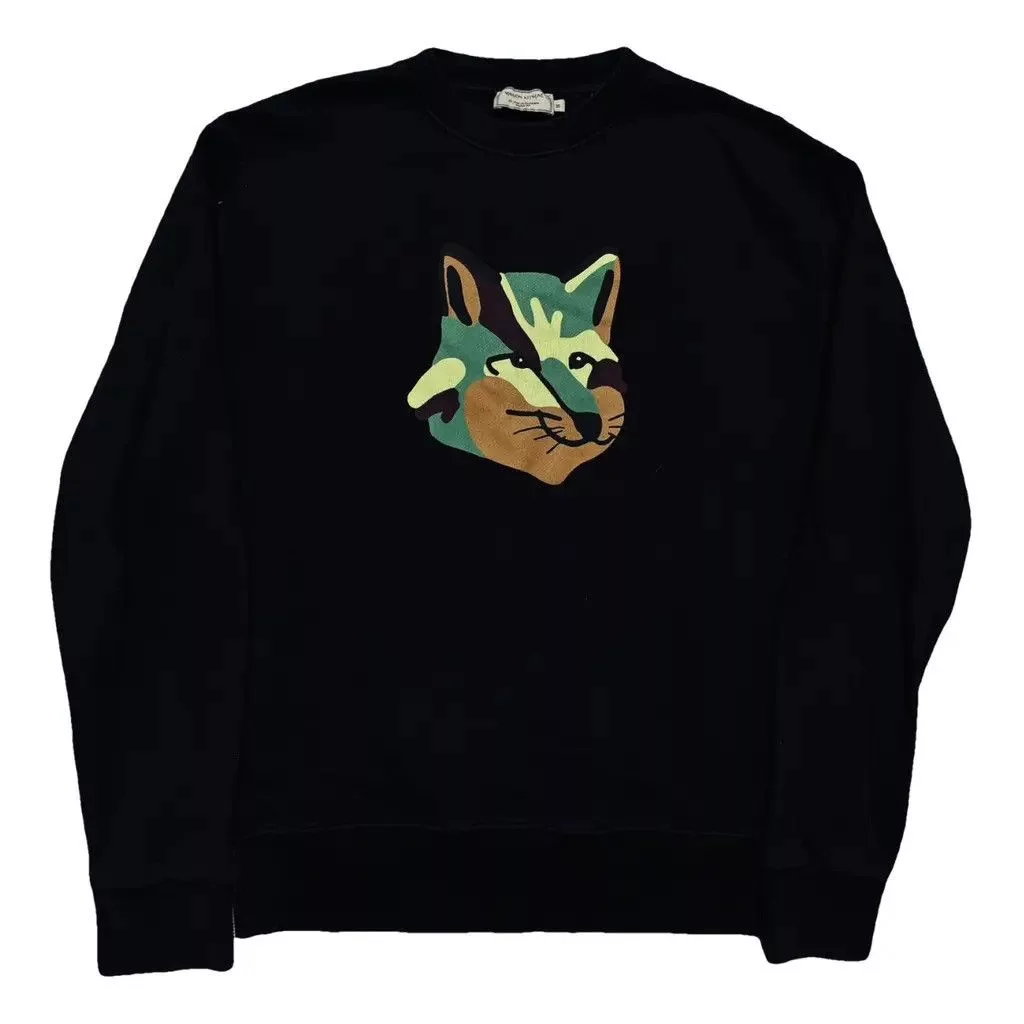 Maison Kitsune Sweatshirts Hoodies Maison Kitsune Sweatshirt Black Size M