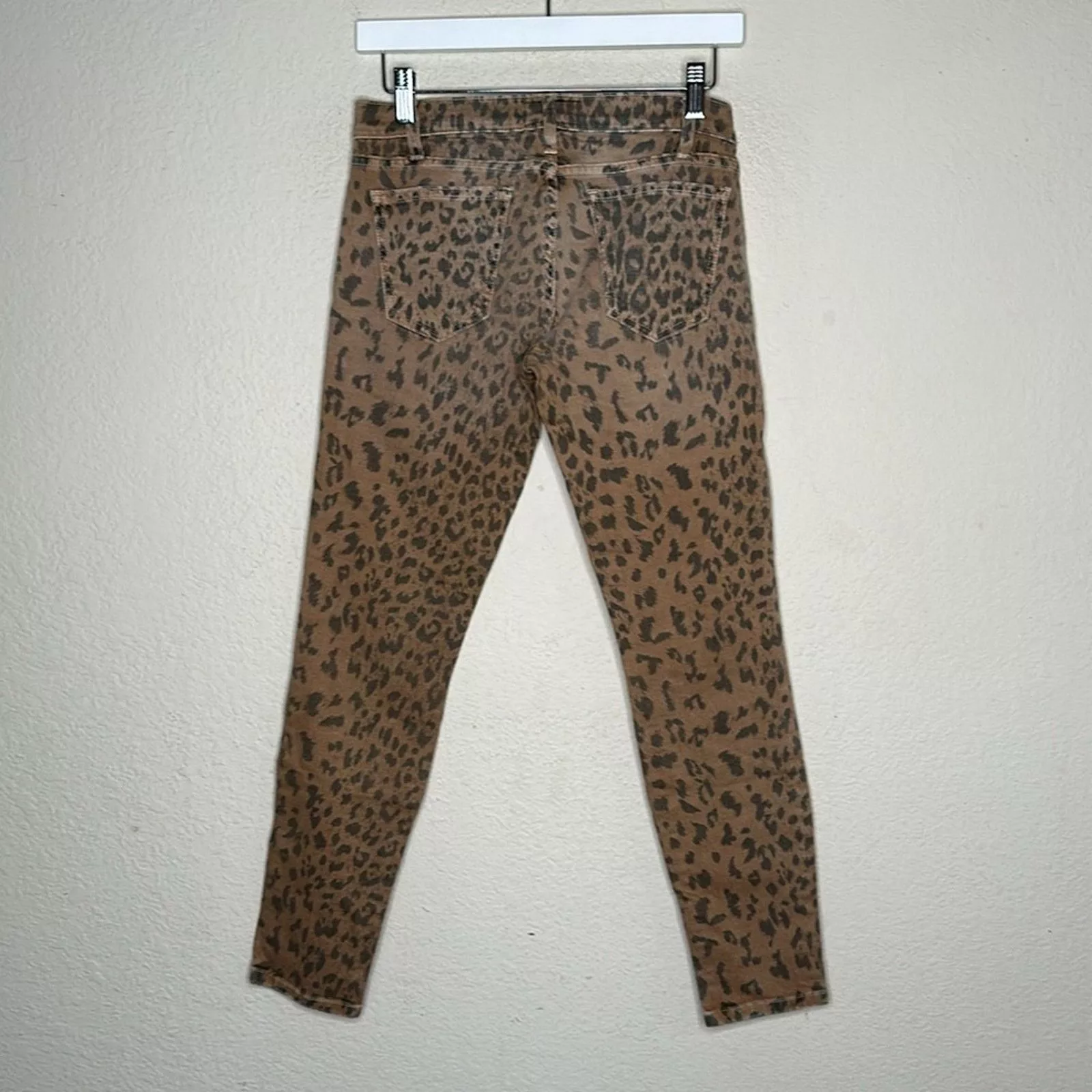 Current/Elliot Jeans Current/Elliott Leopard Skinny Stiletto Jean Sz 25 Indie Y2K Brown