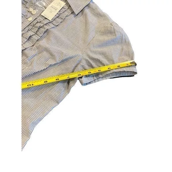 Loft Button Ups LOFT classic shirt size O Gray
