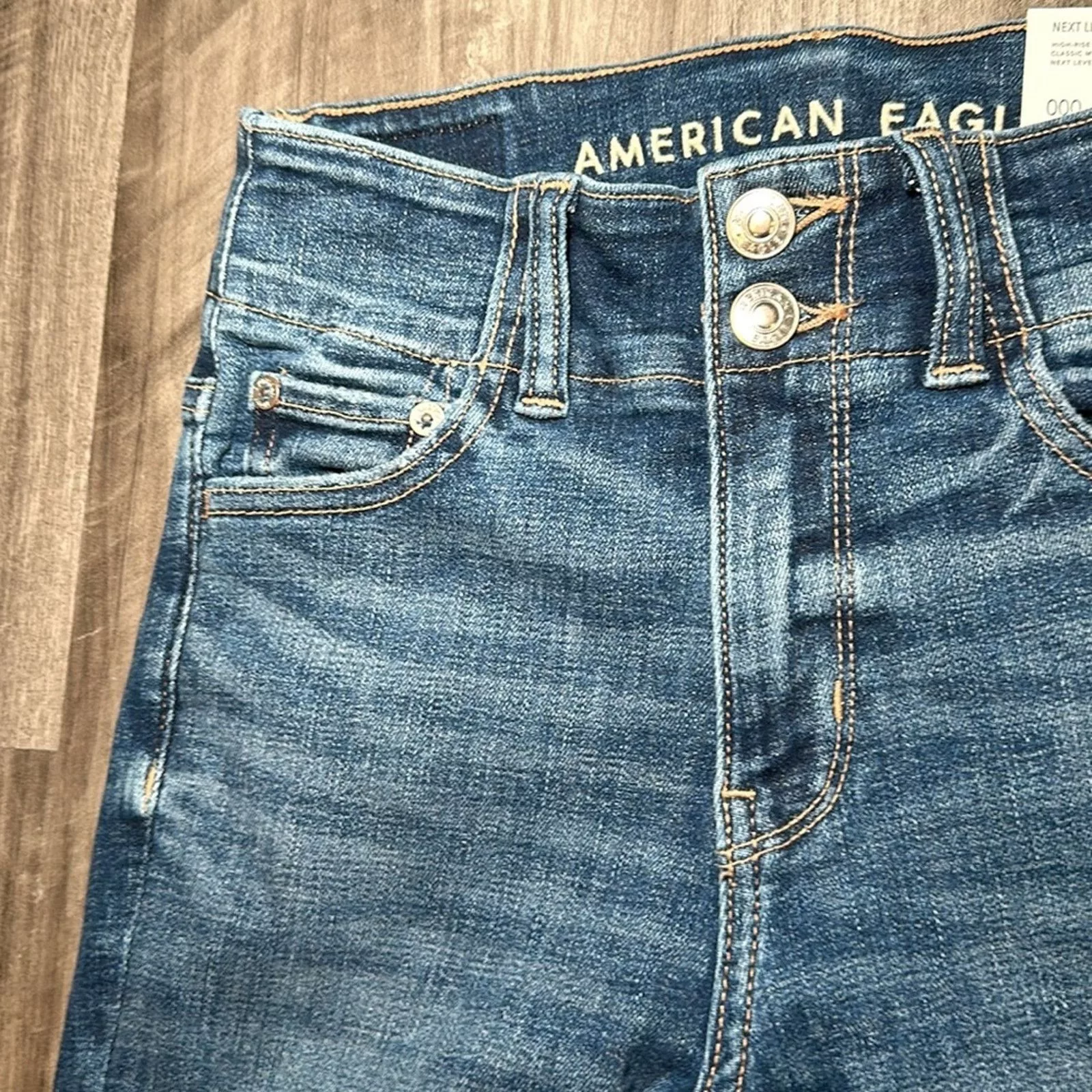 American Eagle Outfitters Jeans American Eagle Outfitters American Eagle Next Level Cargo Hi-Rise Jegging - 000S Blue