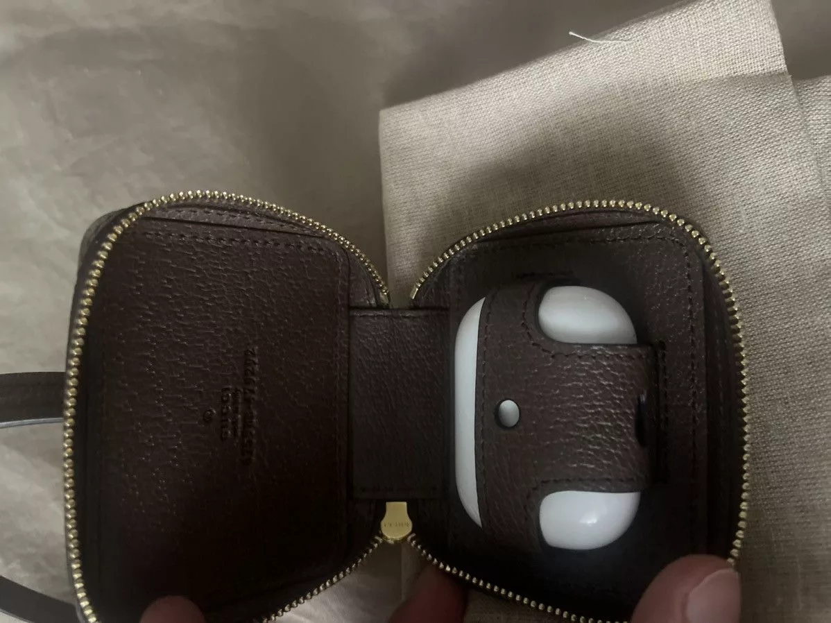 Gucci Miscellaneous Gucci AirPod case/lanyard Brown