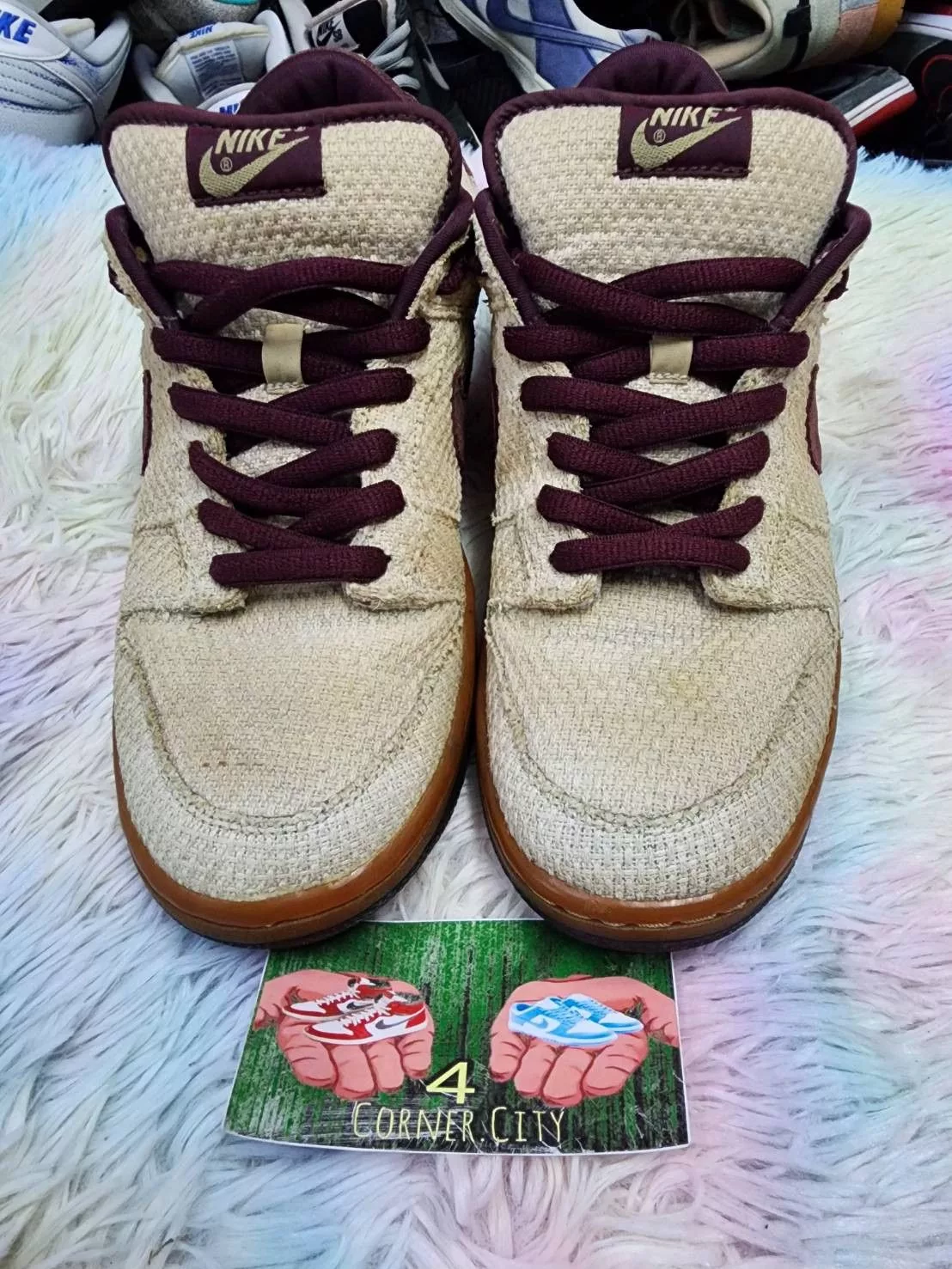 Nike Low Top Sneakers Nike Sb Dunk Low Red Hemp 2004 Beige