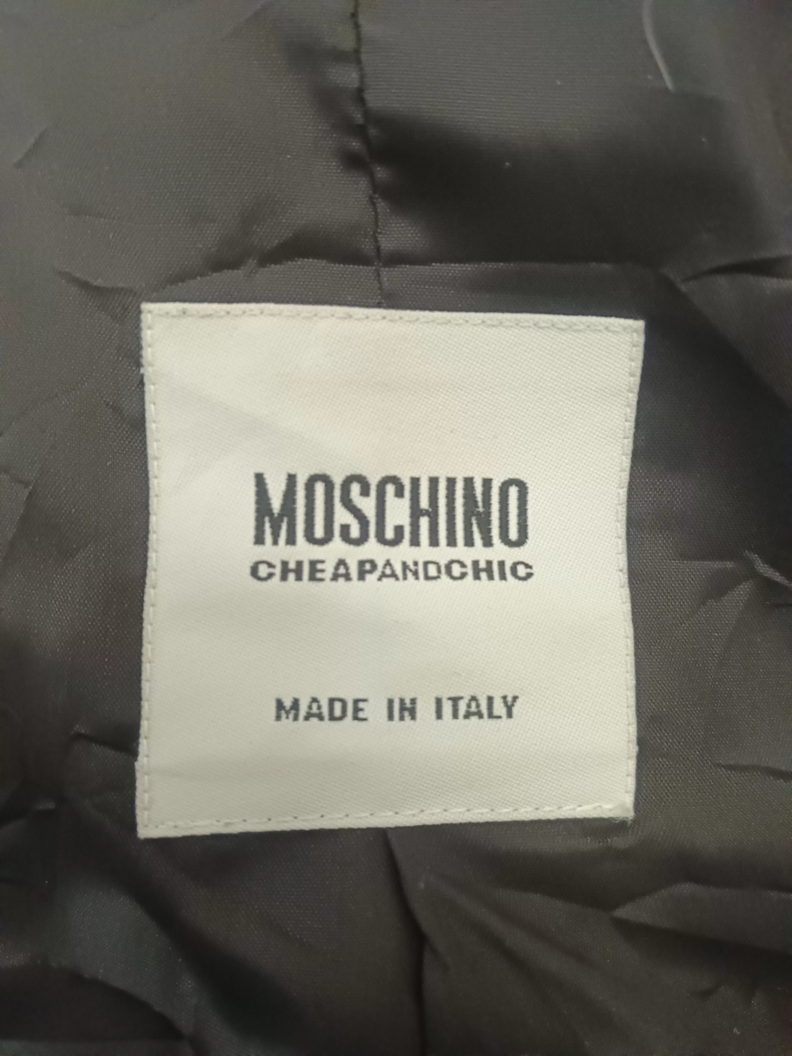 Moschino Jackets MOSCHINO CHEAP & CHIP BLACK JACKET