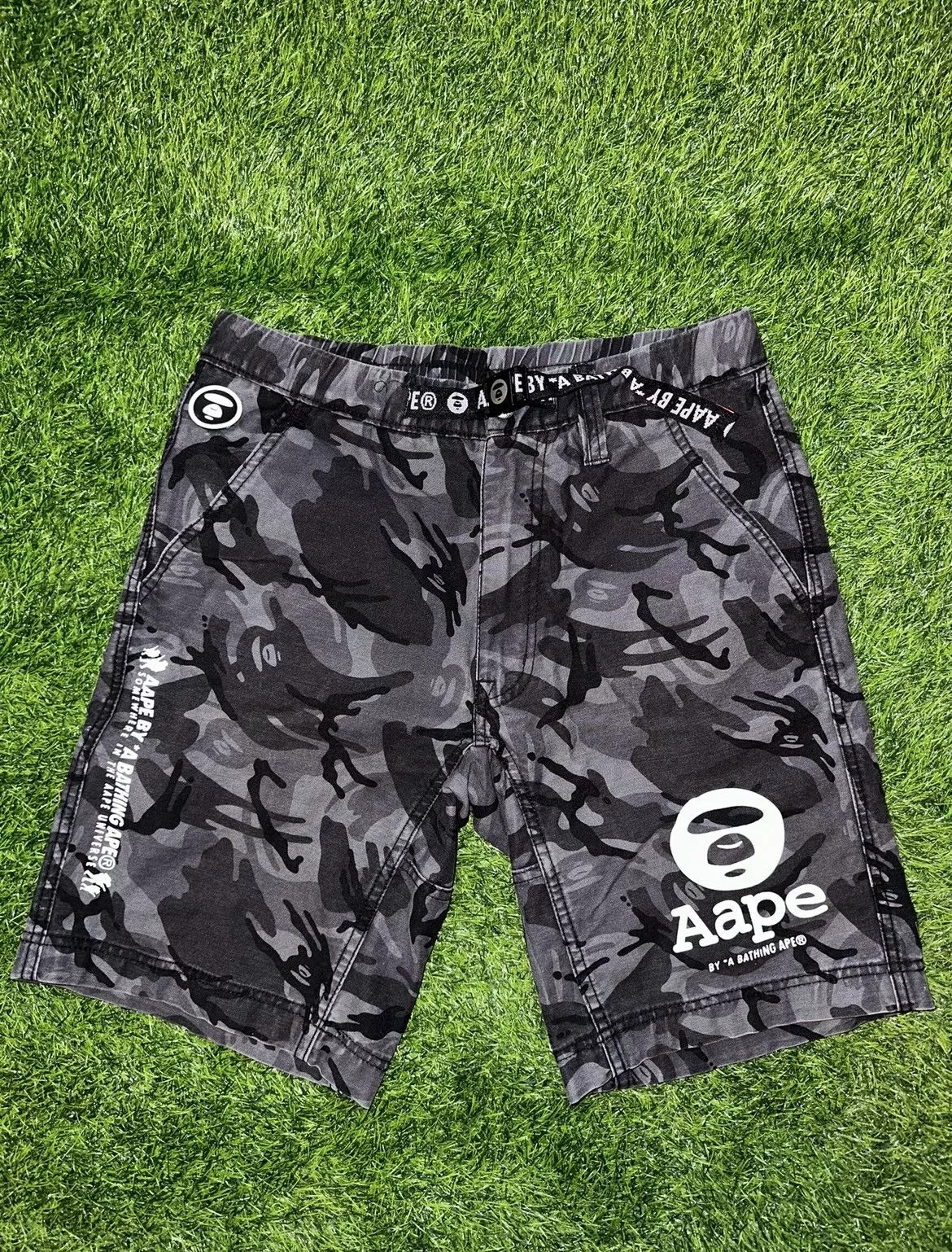 Aape Shorts Aape By A Bathing Ape Bape Camo Shorts Size Small Multi