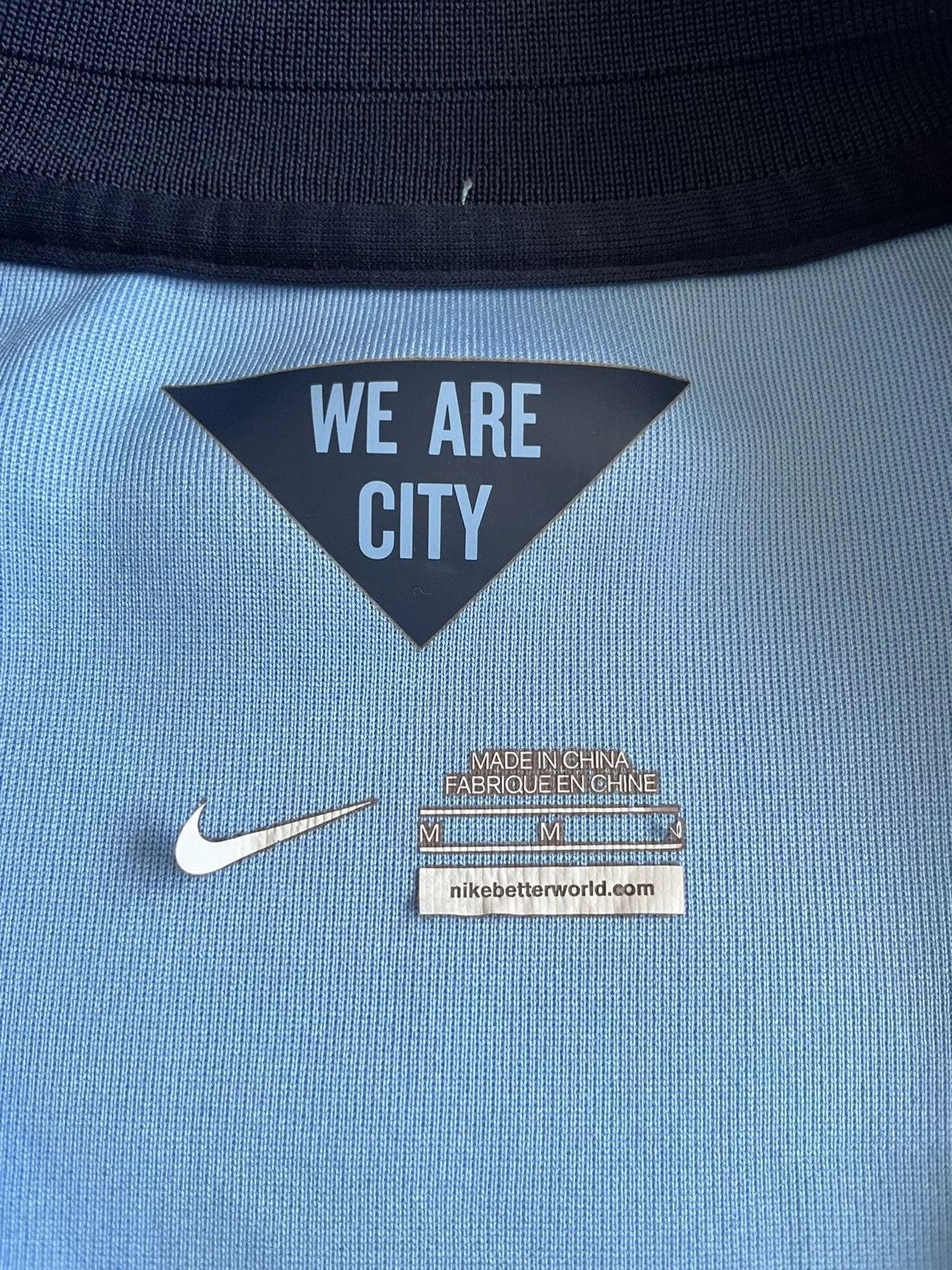 Nike Light Jackets Nike Manchester City 2014/2015 Blue Full Zip Training Jacket