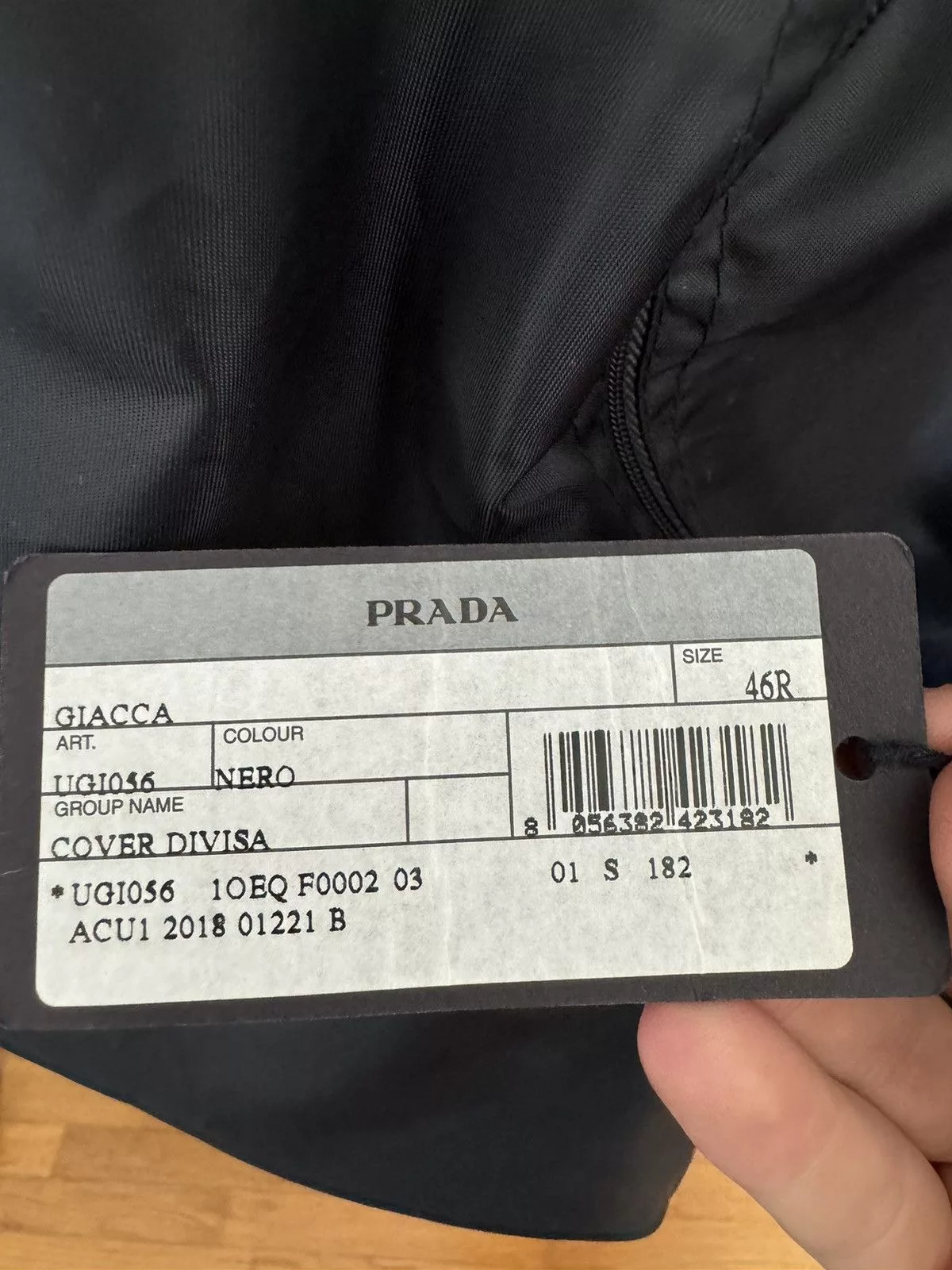 Prada Blazers Prada FW18 Nylon Boxy Blazer Black
