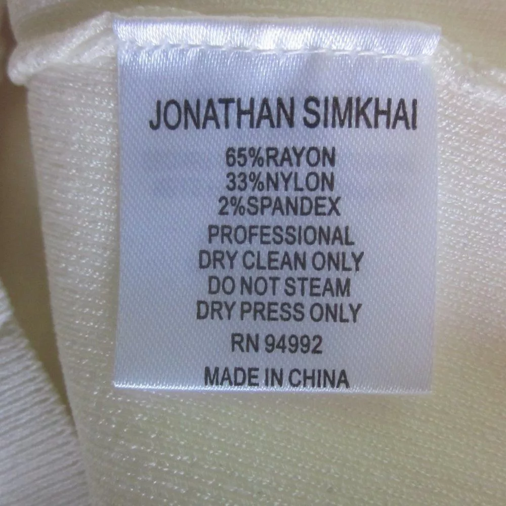 Jonathan Simkhai Blouses Jonathan Simkhai Jonathan Simkahi Pullover Top Ivory White Knit Size S Shoulder Details