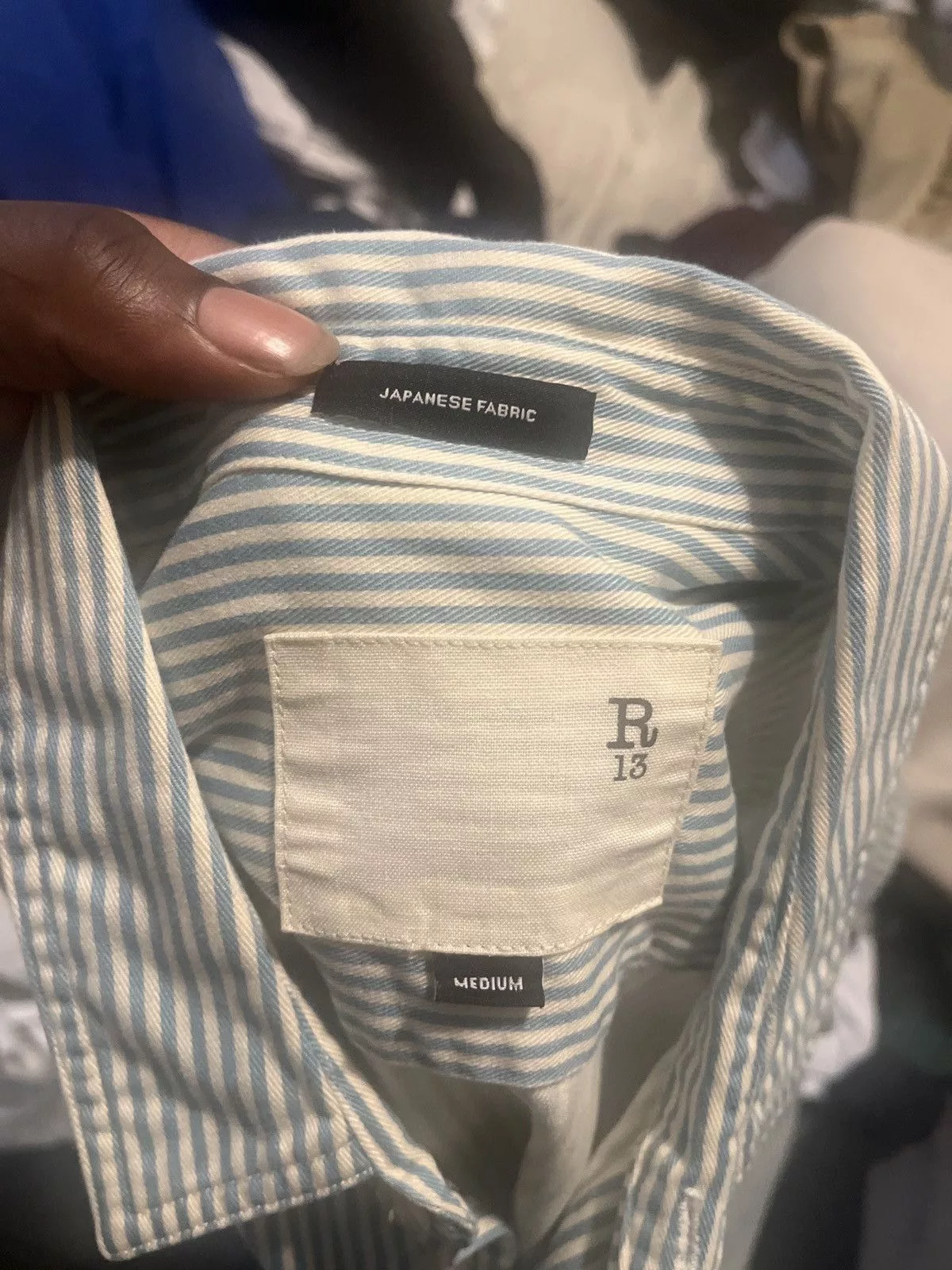 R13 Shirts Button Ups R13 Blue