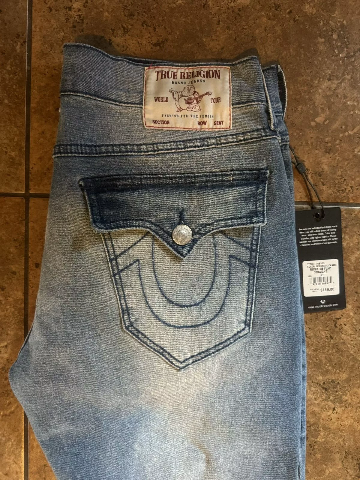 True Religion Denim True Religion Blue Stitch Denim