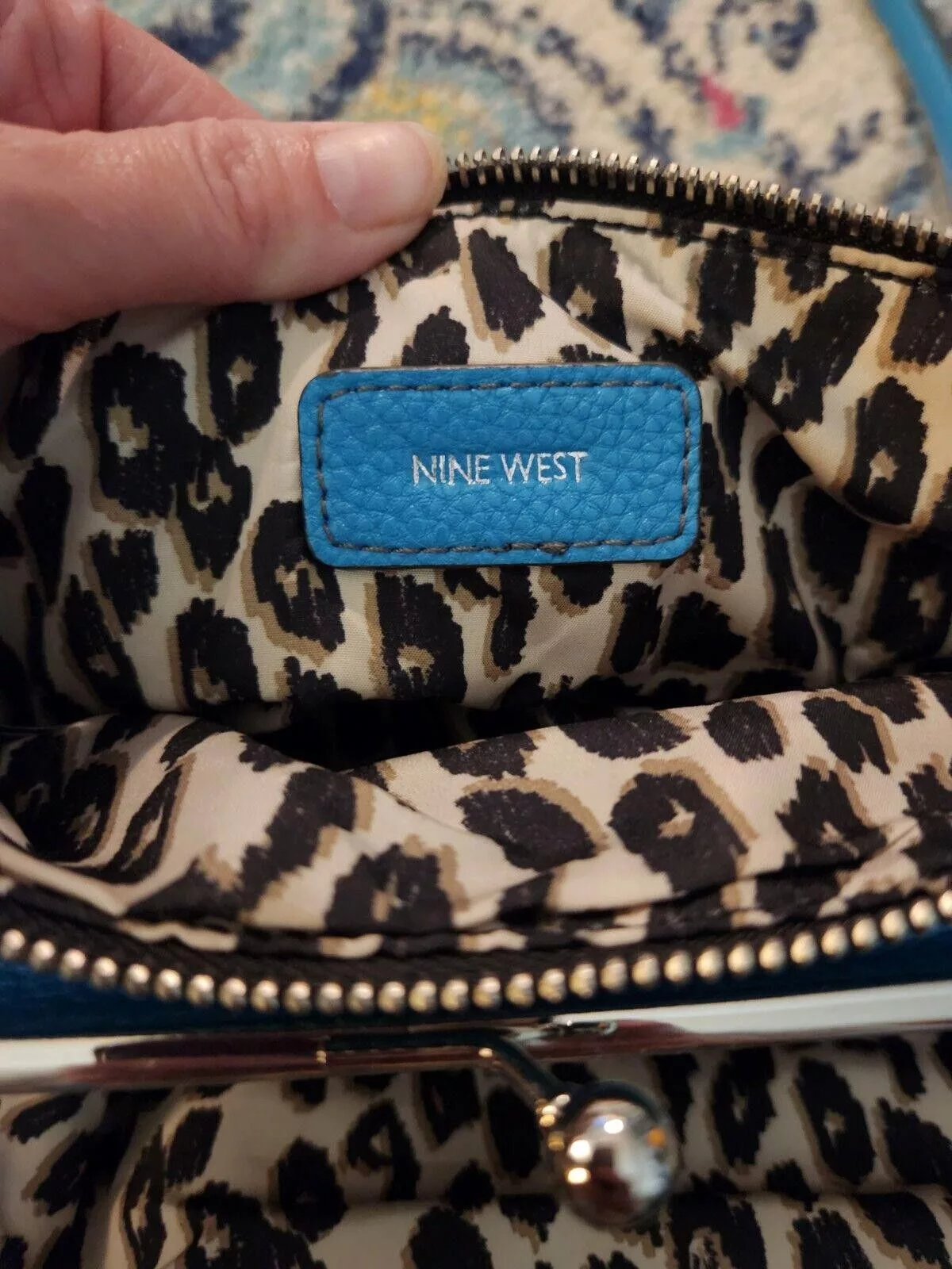 Nine West Other Blue Nine West Square Crossbody Purse