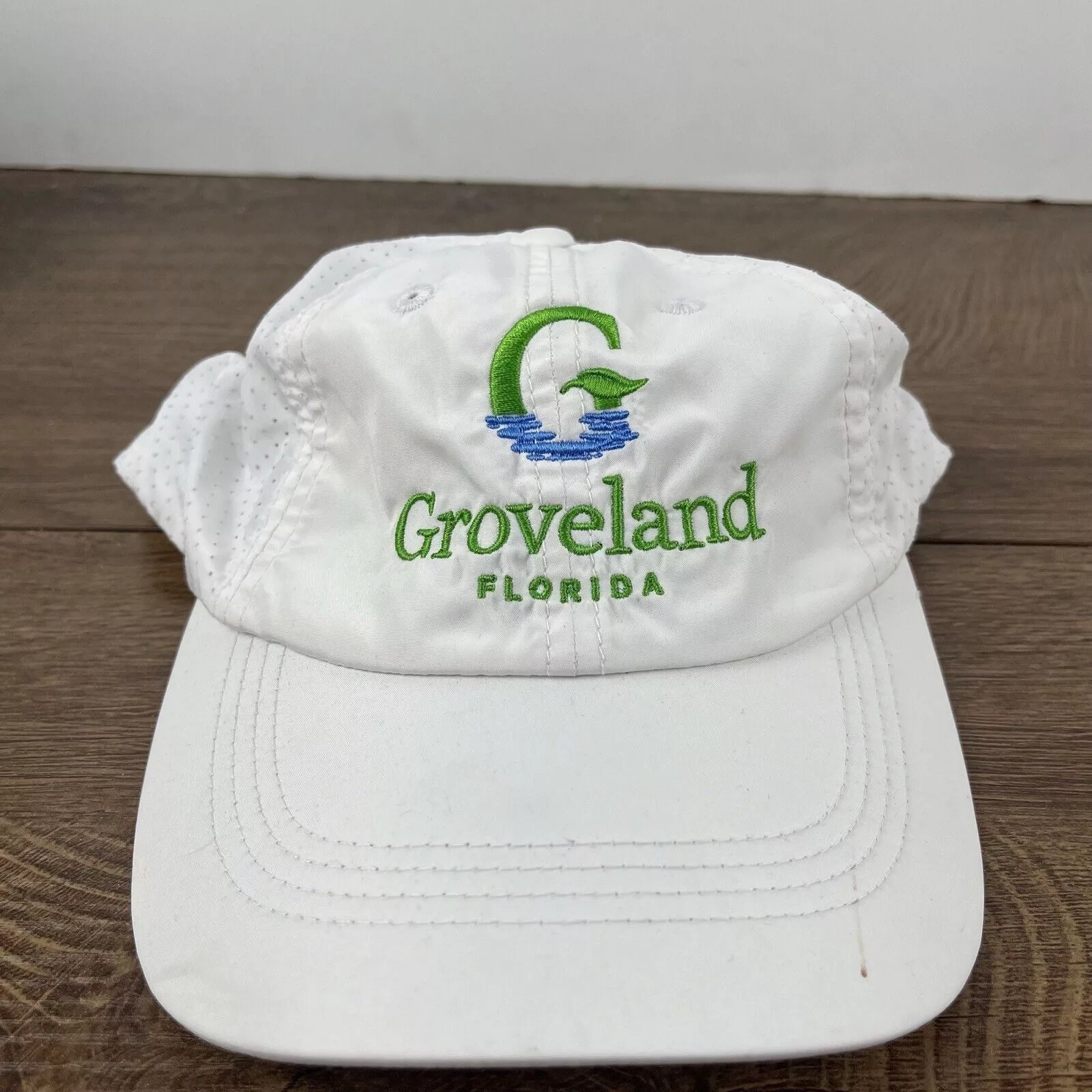 Other Hats Other Groveland Florida Hat White Adjustable Hat White Adult Size