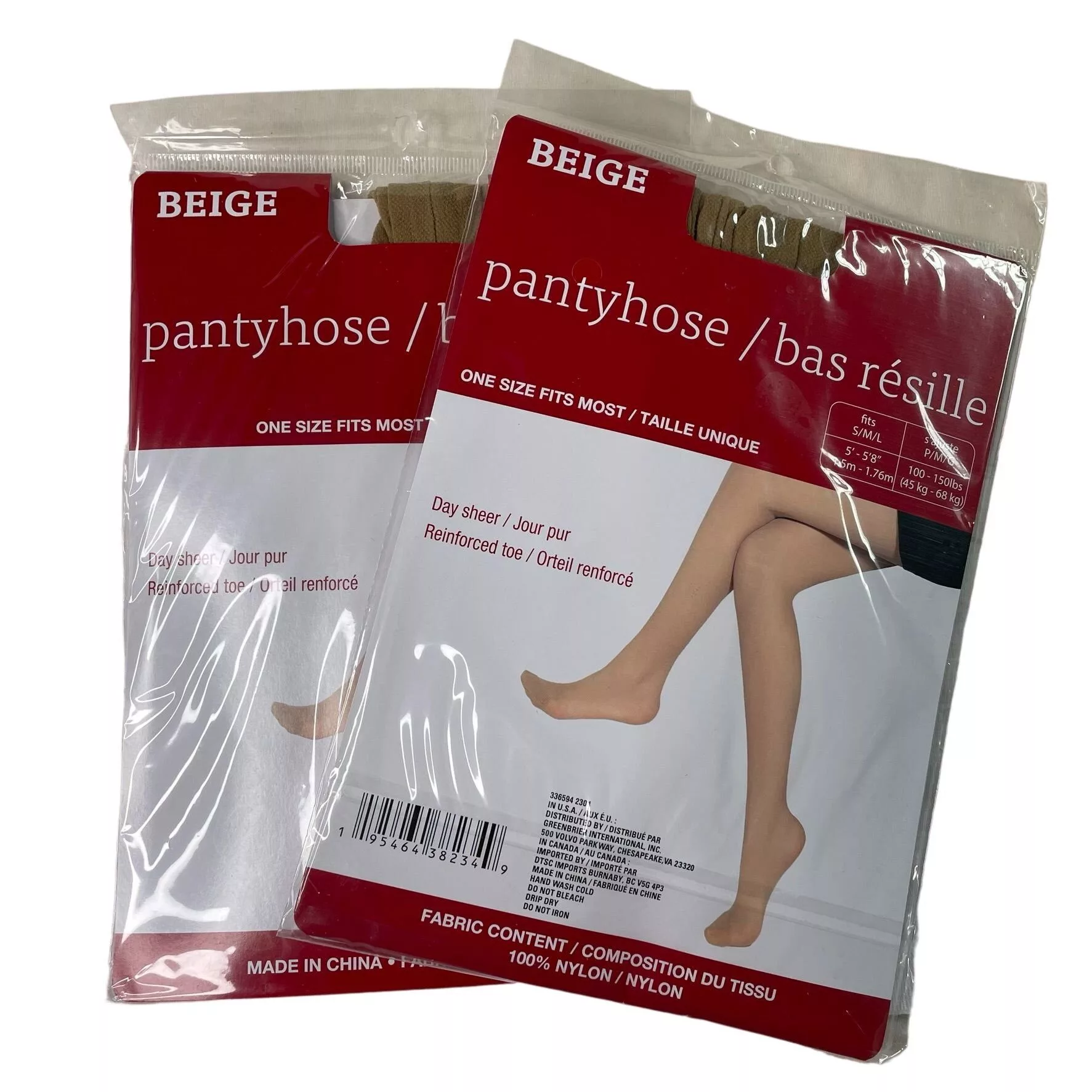Other Socks Intimates Other Set 2 Womens Pantyhose Day Sheer Beige u Reinforced Toe S M