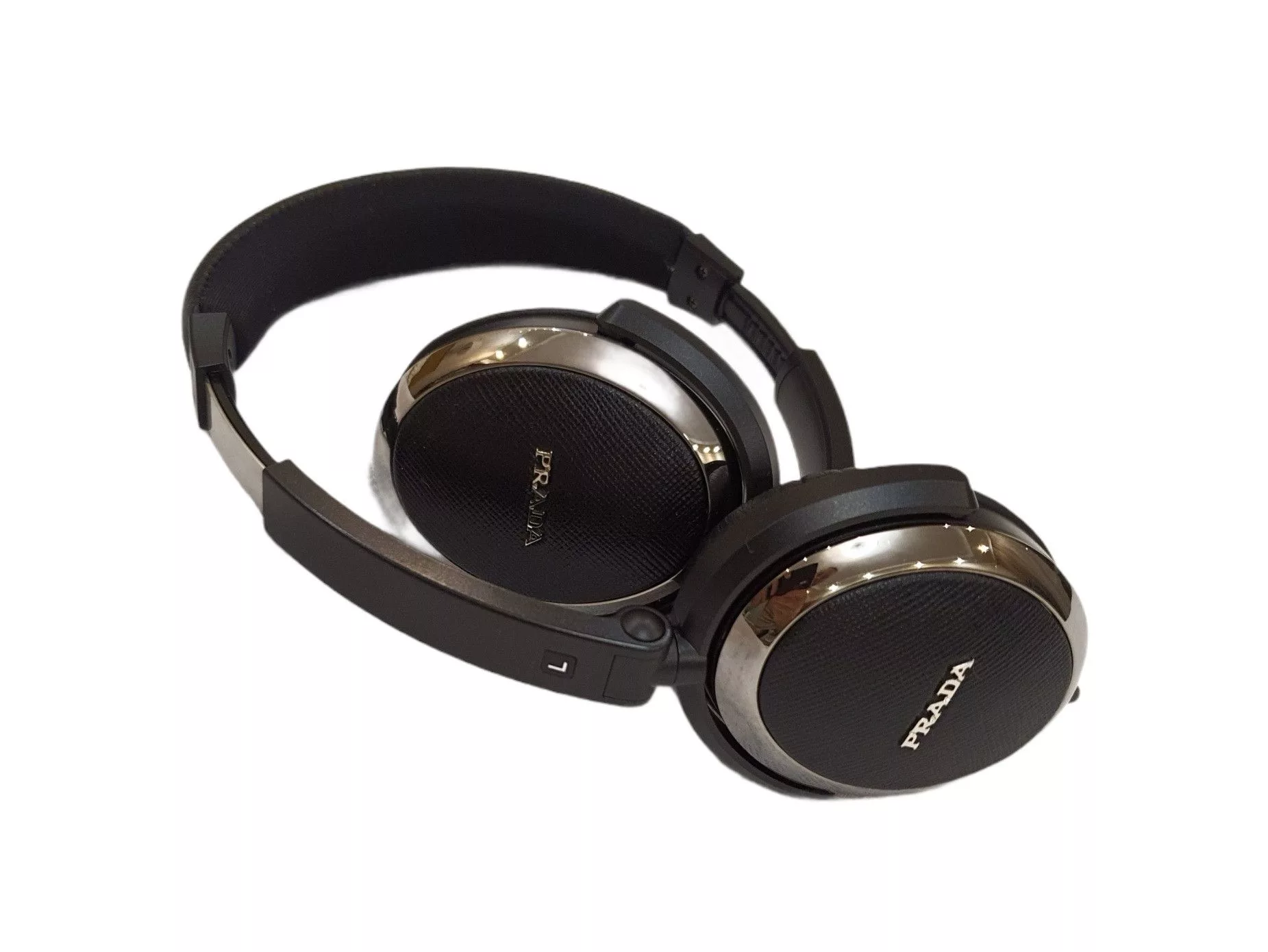 Prada Miscellaneous Prada NEW Saffiano Leather Headphones Black