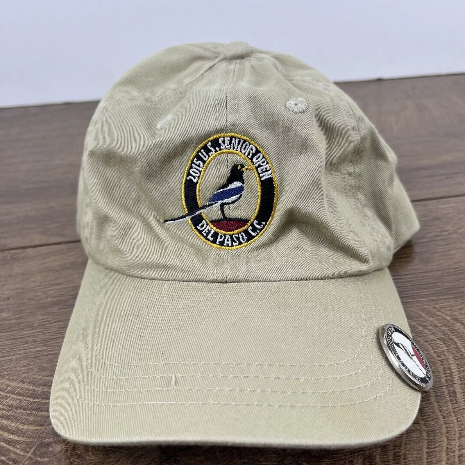 Other Hats Other 2015 US Senior Open Hat Del Paso CC Adjustable Hat Tan Hat A Brown