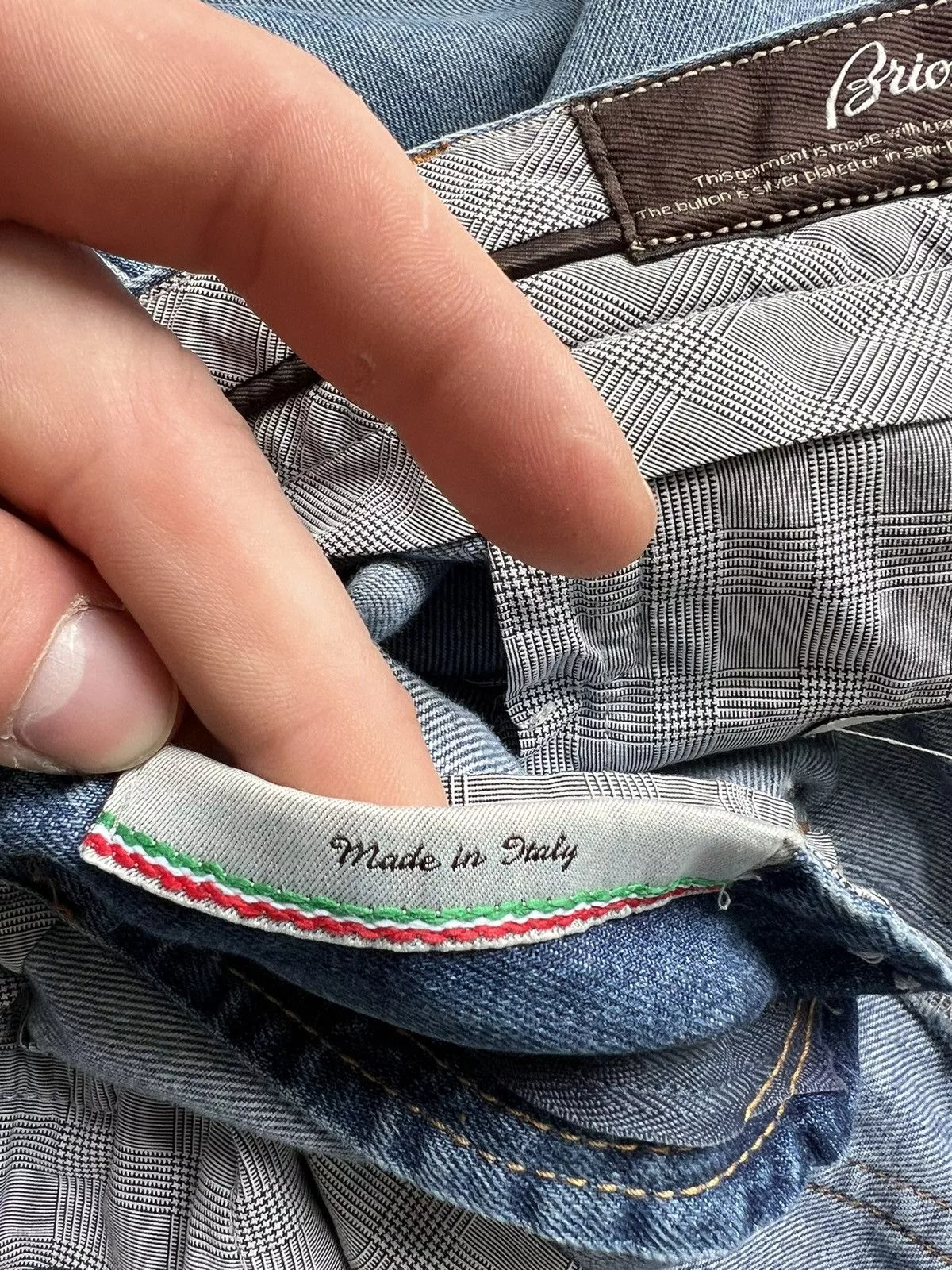 Brioni Denim Collection Livigno Pants Blue