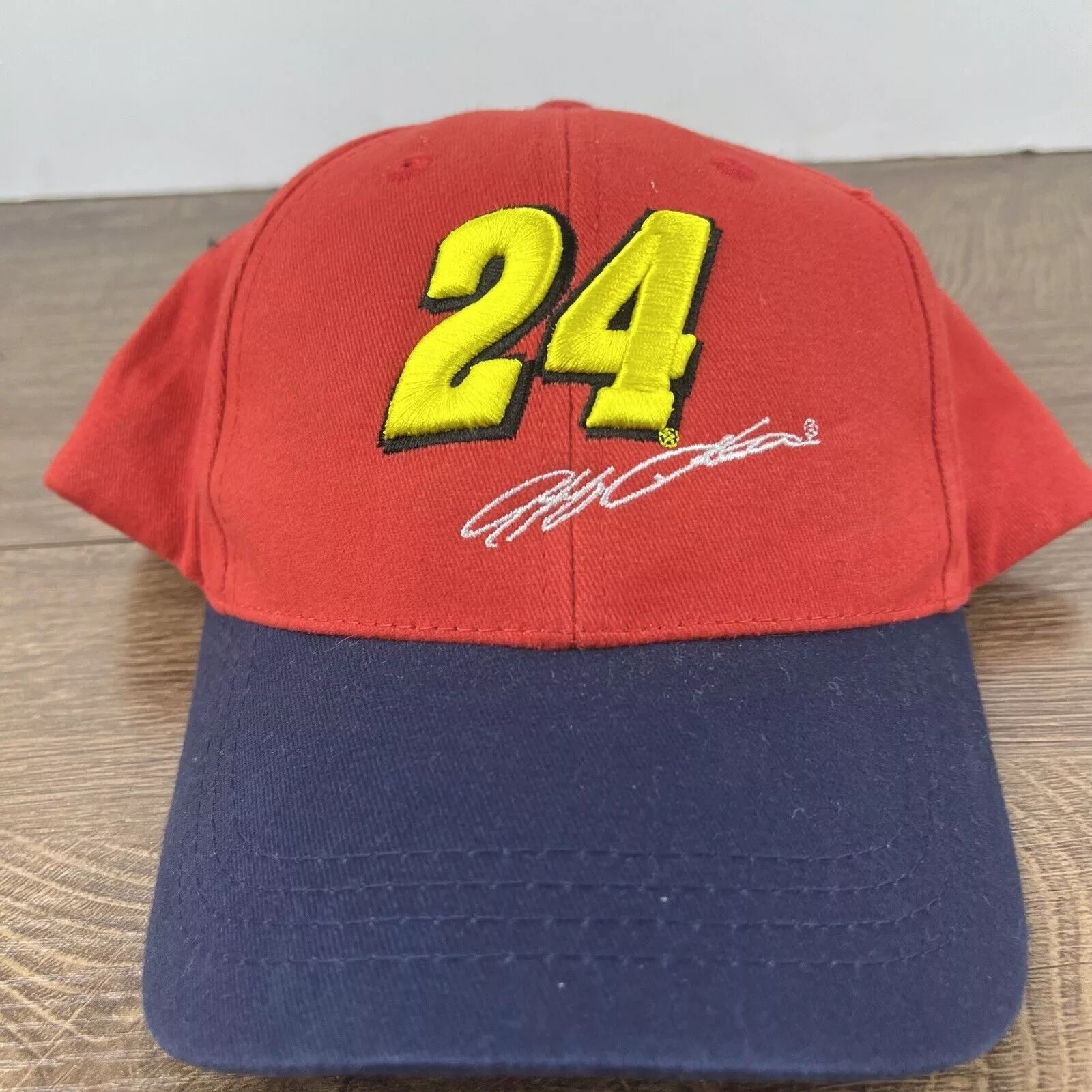Other Hats Other Jeff Gordon 24 Hat NASCAR Racing Hat Red Hat Adjustable Red
