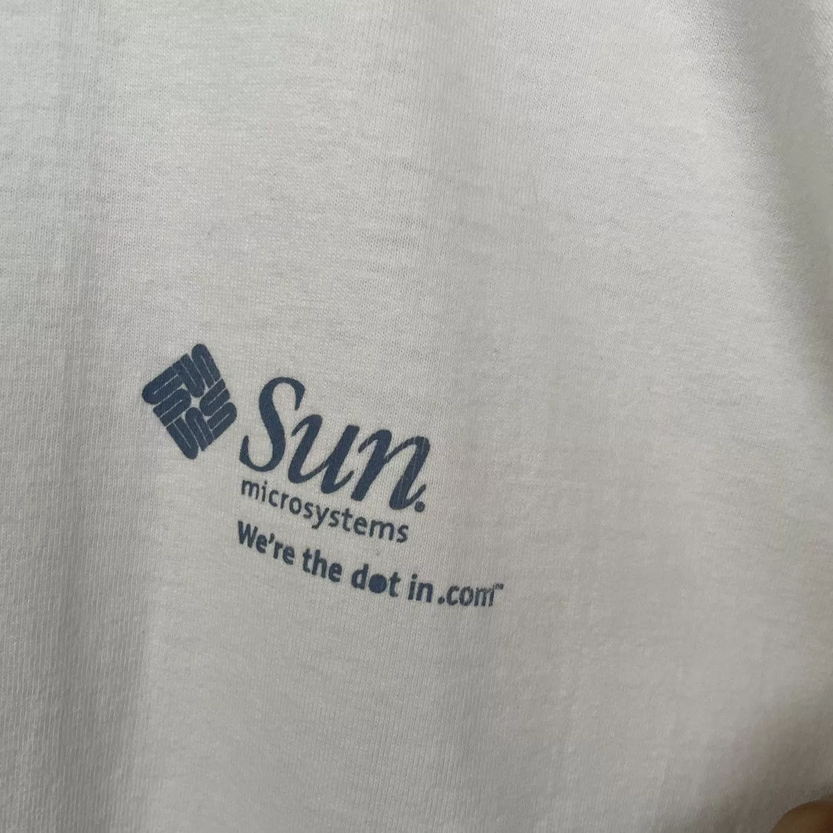 Microsoft Short Sleeve T Shirts Microsoft × Vintage Vintage 90s Sun Microsystem Promo T Shirt White