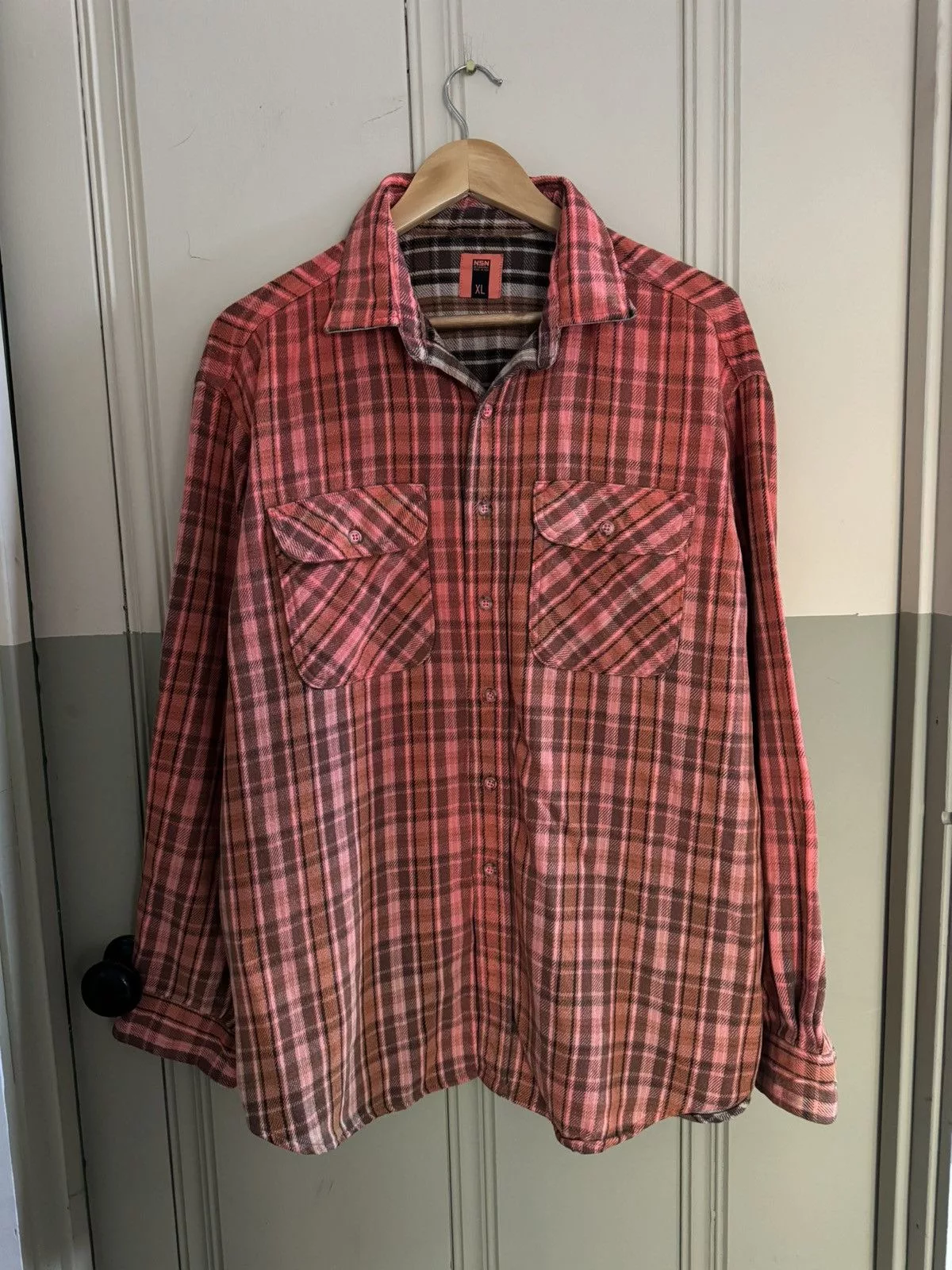 NOTSONORMAL Shirts Button Ups NOTSONORMAL FLANNEL Orange