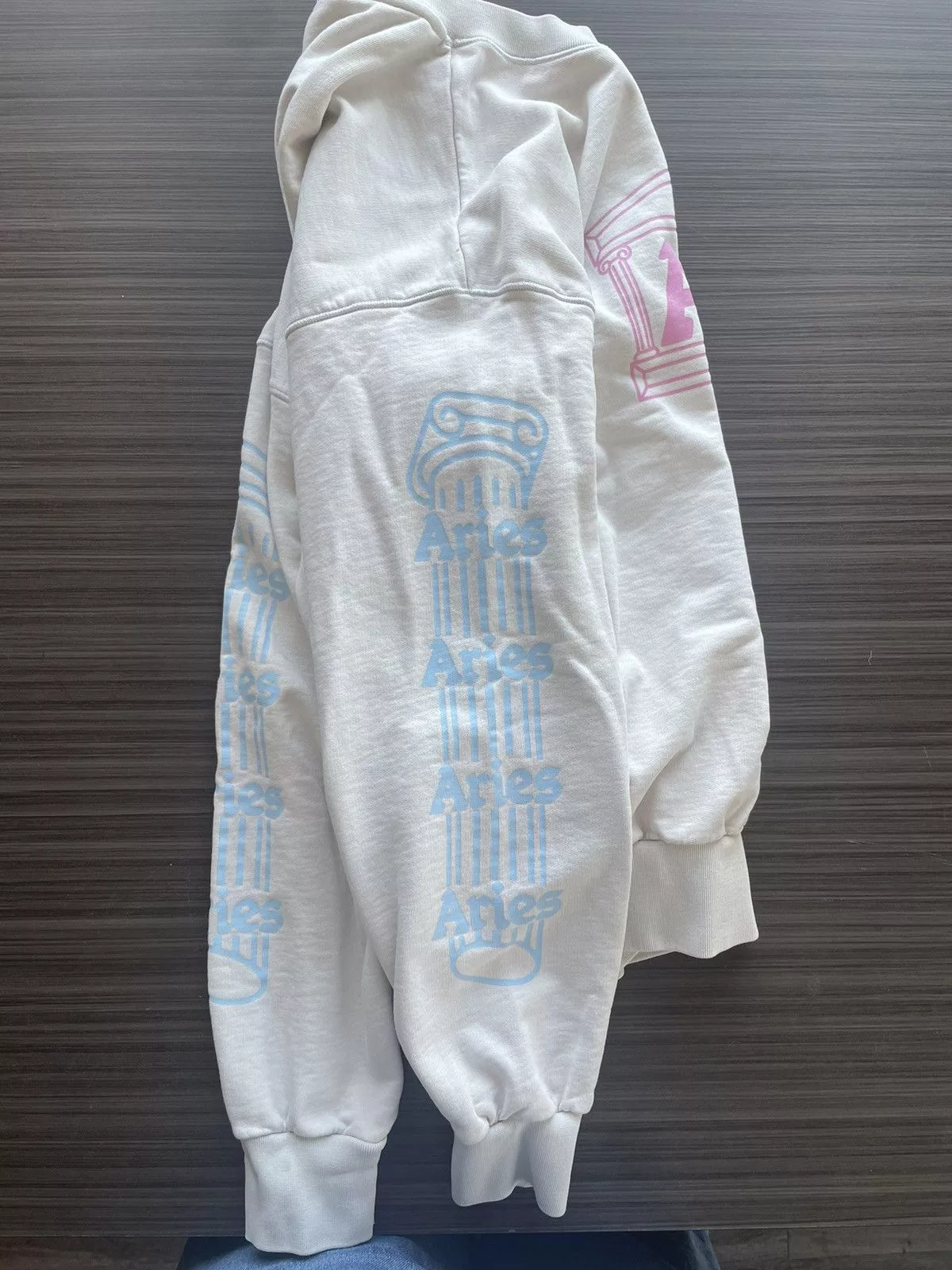 Aries Sweatshirts Hoodies Aries Column Sweatshirt Blue