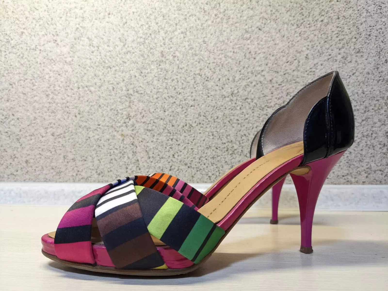 Giuseppe Zanotti Heels GIUSEPPE ZANOTTI DESIGN LEATHER MULES SIZE 36.5 Multi