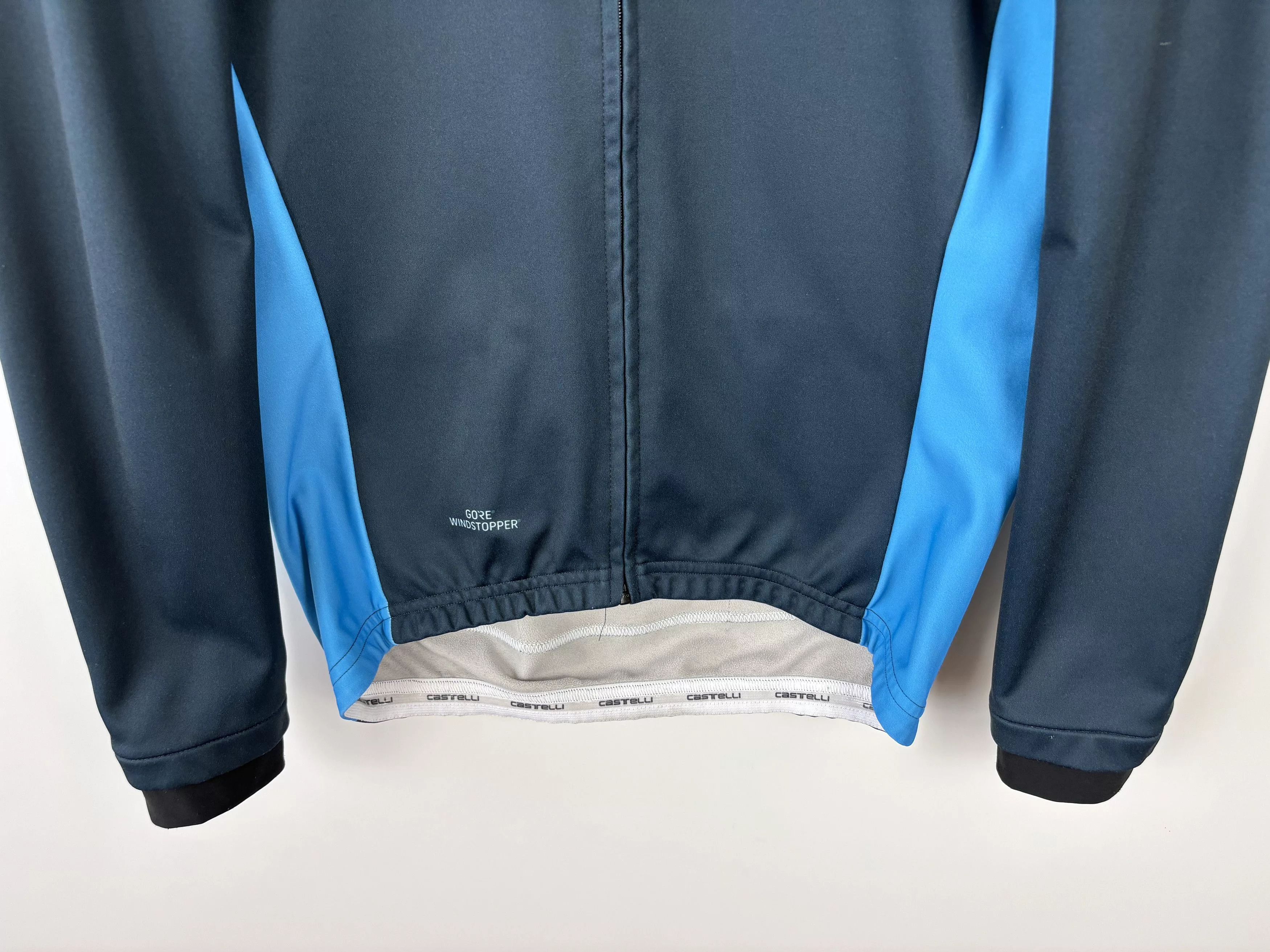 Other Jerseys Other Castelli Mutsaars Bikes Softshell Windstopper Cycling Jacket Blue Sportswear