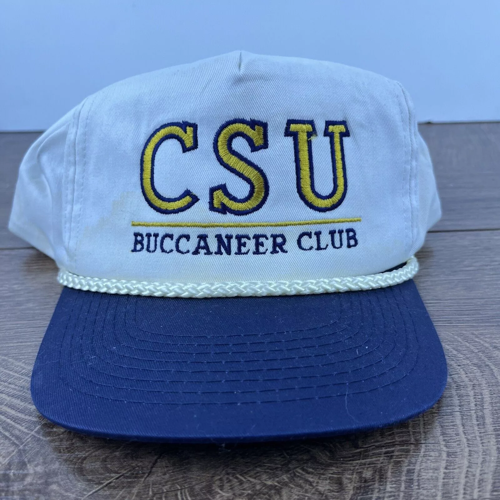 Other Hats Other CSU Buccaneer Club Hat CSU White Hat Adjustable Snapback Adu